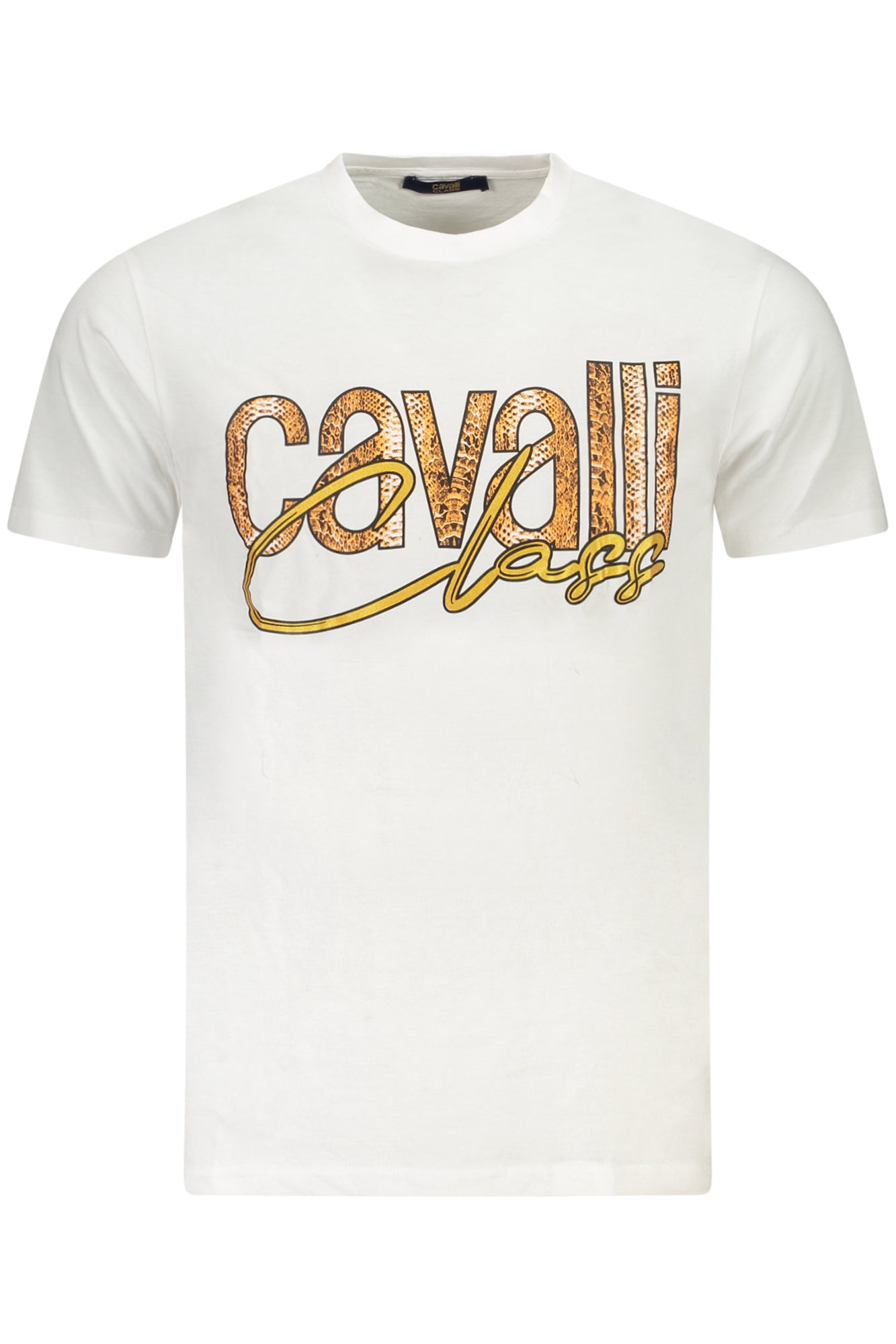 CAMISETA DE MANGA CORTA CAVALLI CLASS PARA HOMBRE BLANCA 