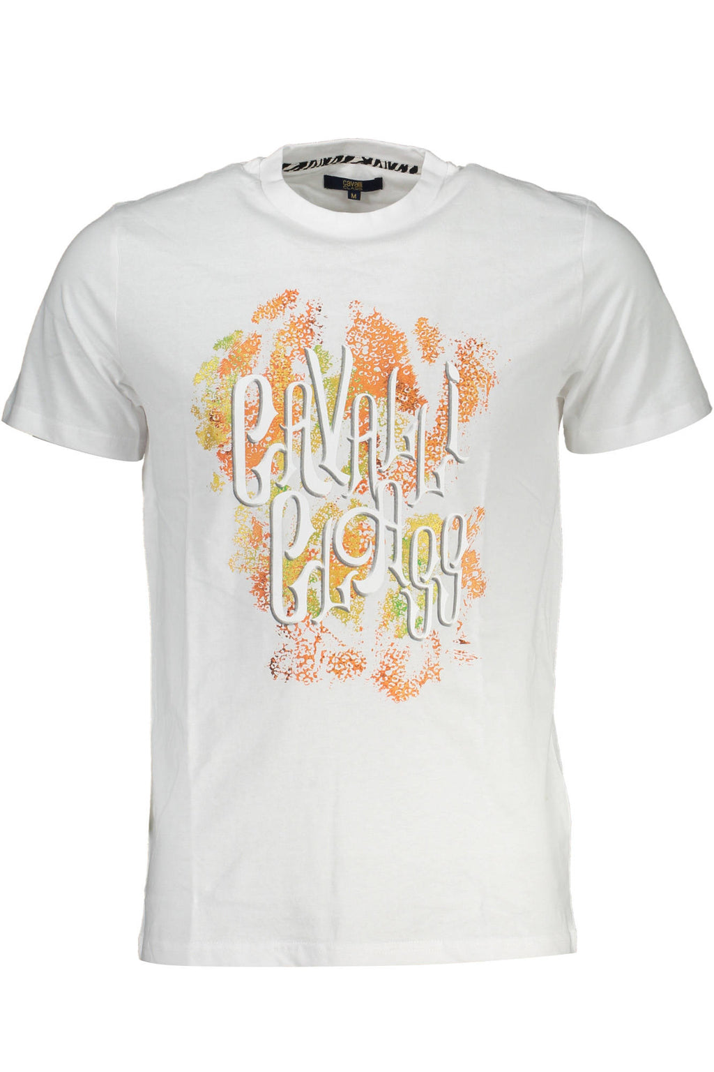 CAMISETA DE MANGA CORTA CAVALLI CLASS PARA HOMBRE BLANCA 