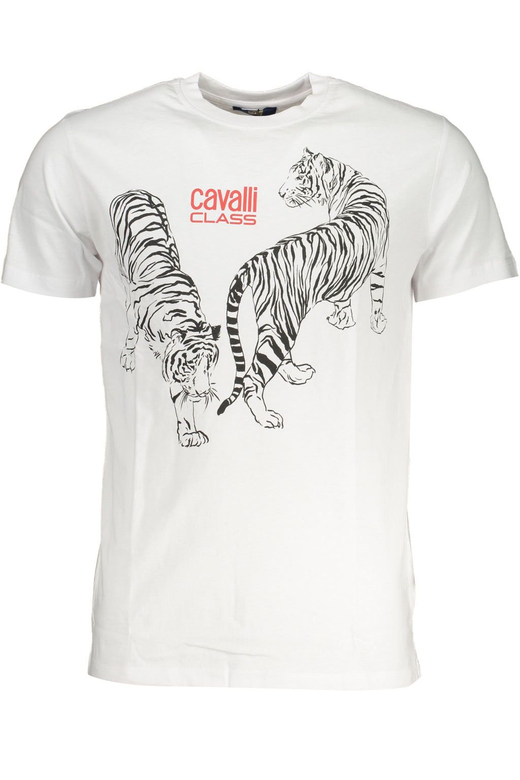 CAMISETA DE MANGA CORTA CAVALLI CLASS PARA HOMBRE BLANCA 