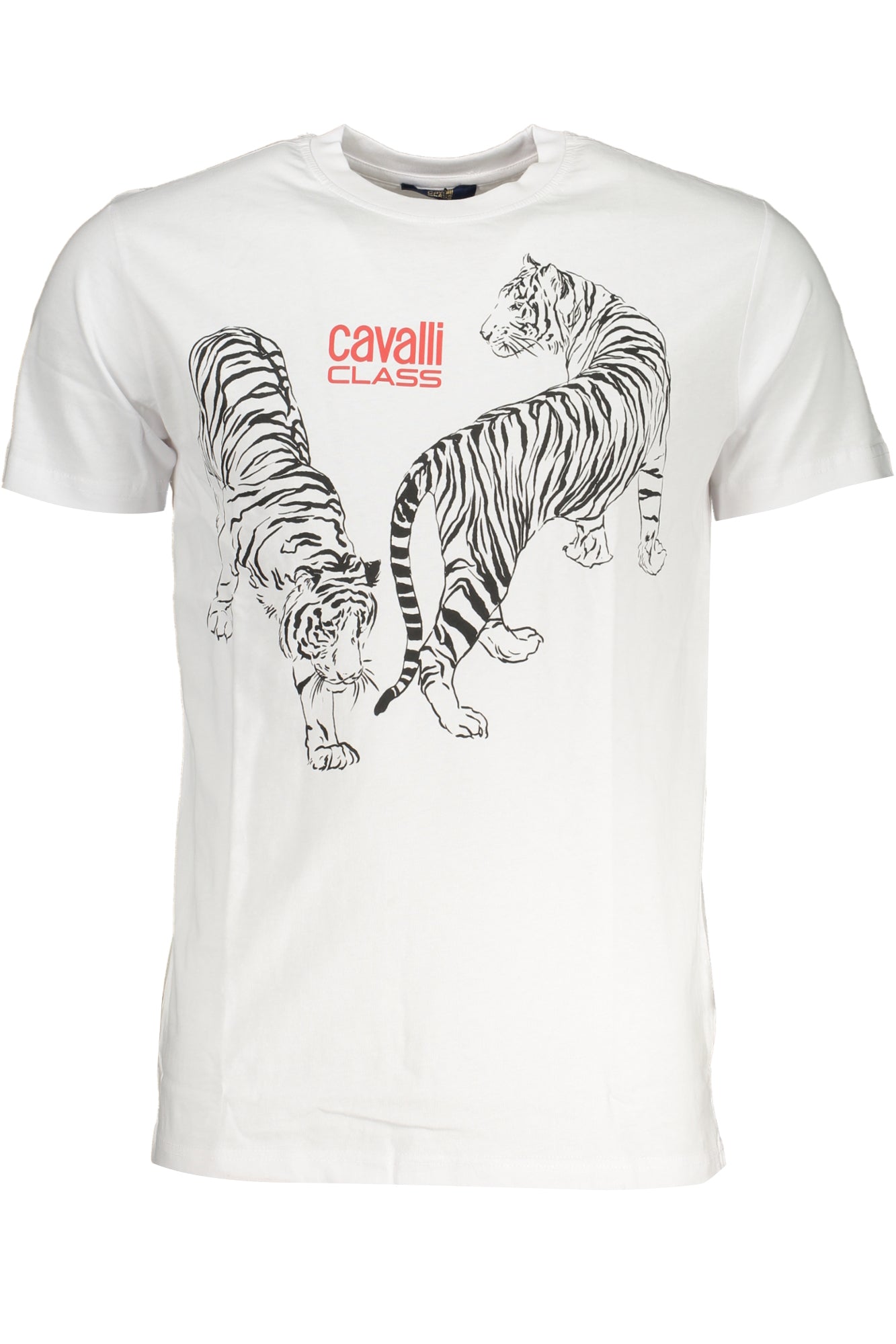 CAMISETA DE MANGA CORTA CAVALLI CLASS PARA HOMBRE BLANCA 