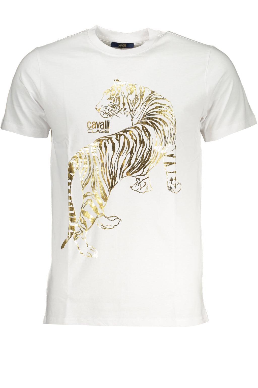 CAMISETA DE MANGA CORTA CAVALLI CLASS PARA HOMBRE BLANCA 