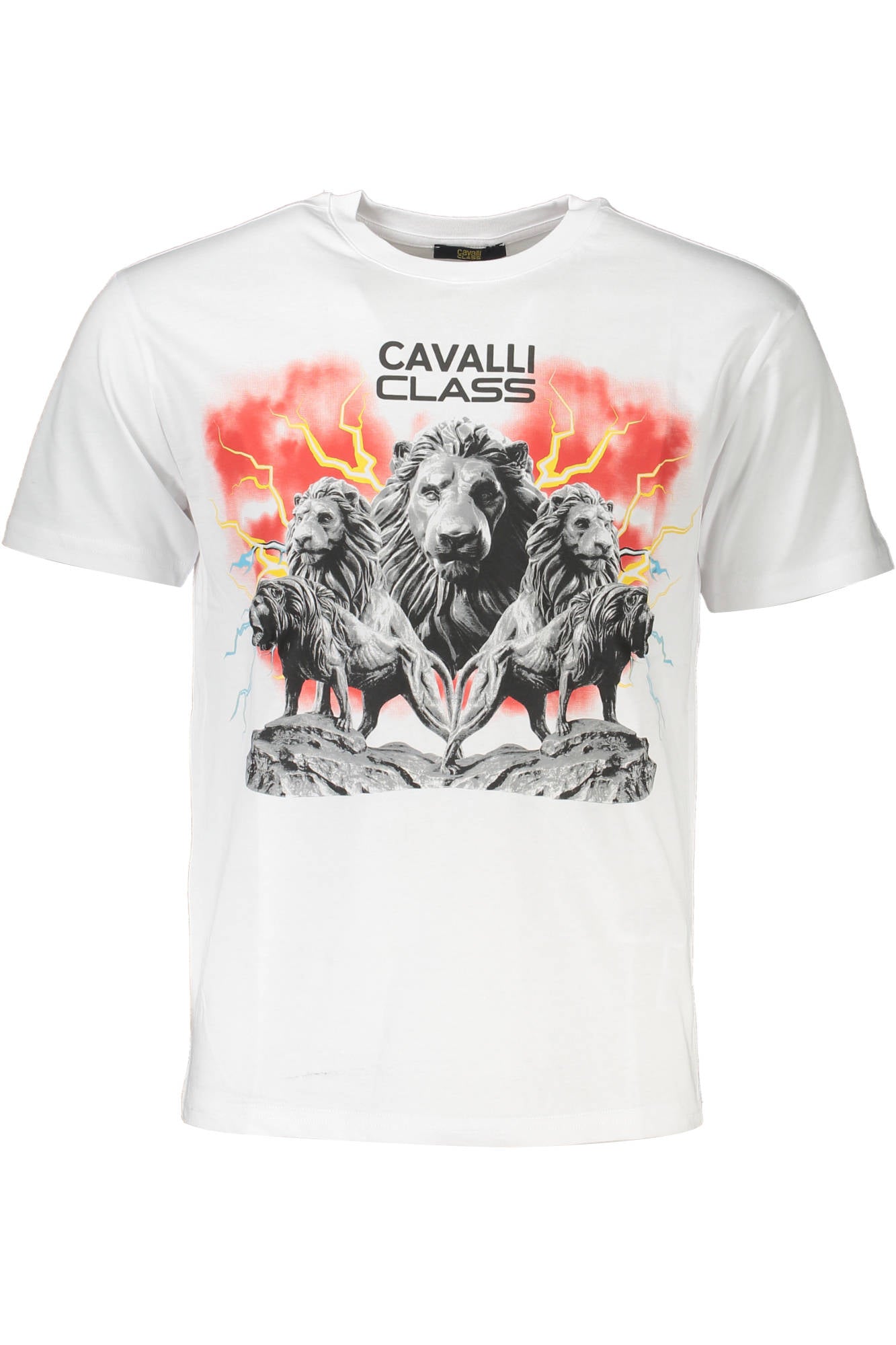 CAMISETA DE MANGA CORTA CAVALLI CLASS PARA HOMBRE BLANCA