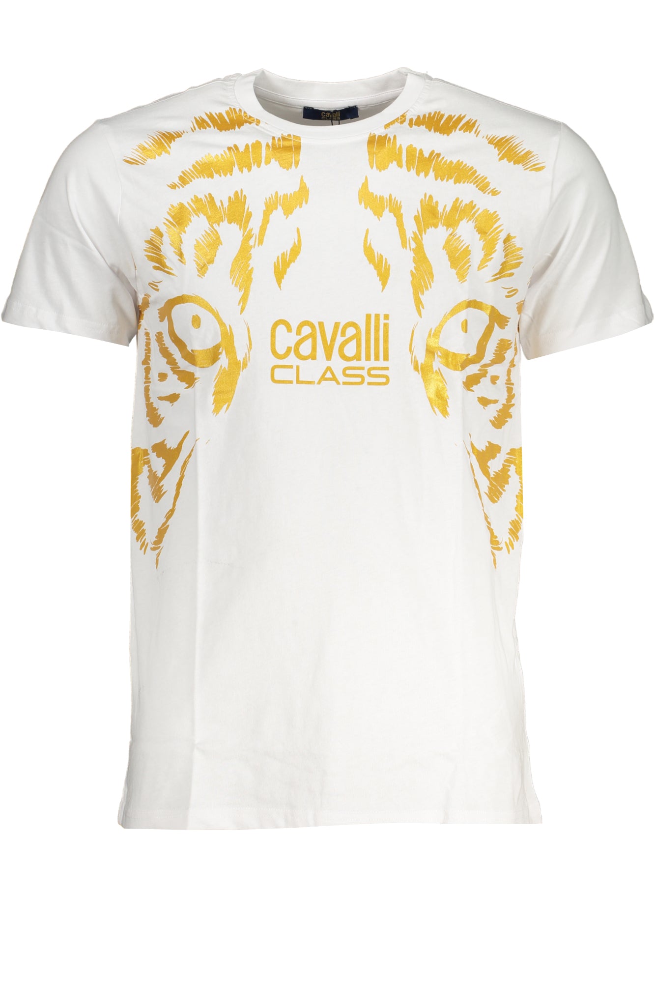 CAMISETA DE MANGA CORTA CAVALLI CLASS PARA HOMBRE BLANCA 