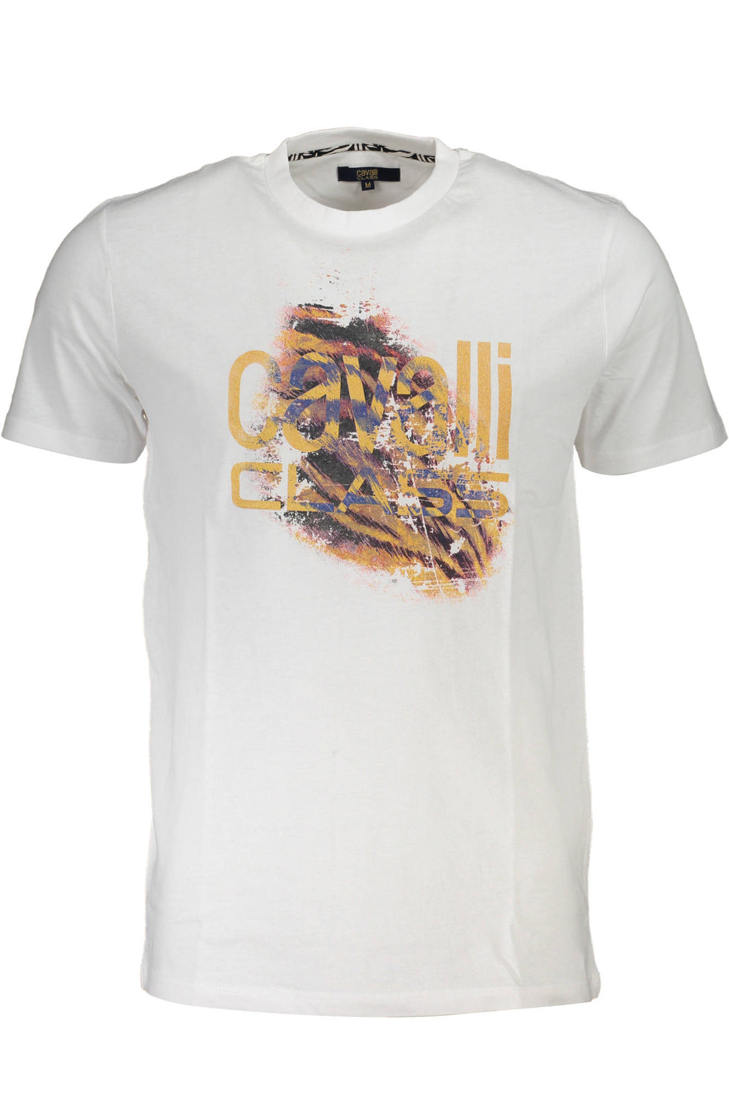 CAMISETA DE MANGA CORTA CAVALLI CLASS PARA HOMBRE BLANCA 