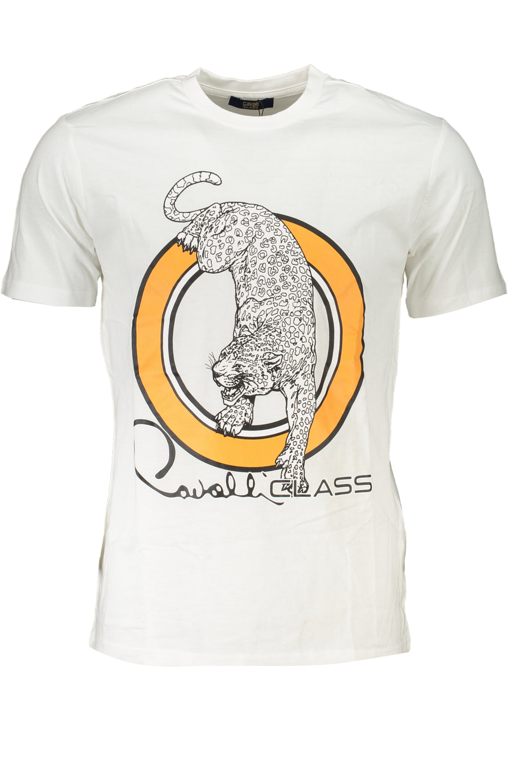 CAMISETA DE MANGA CORTA CAVALLI CLASS PARA HOMBRE BLANCA 