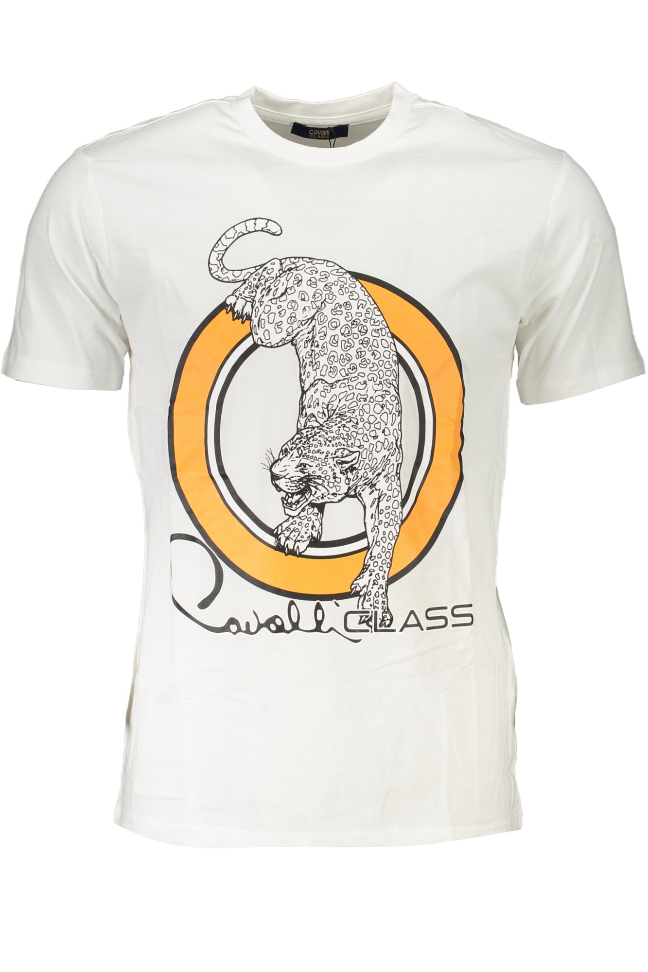 CAMISETA DE MANGA CORTA CAVALLI CLASS PARA HOMBRE BLANCA 