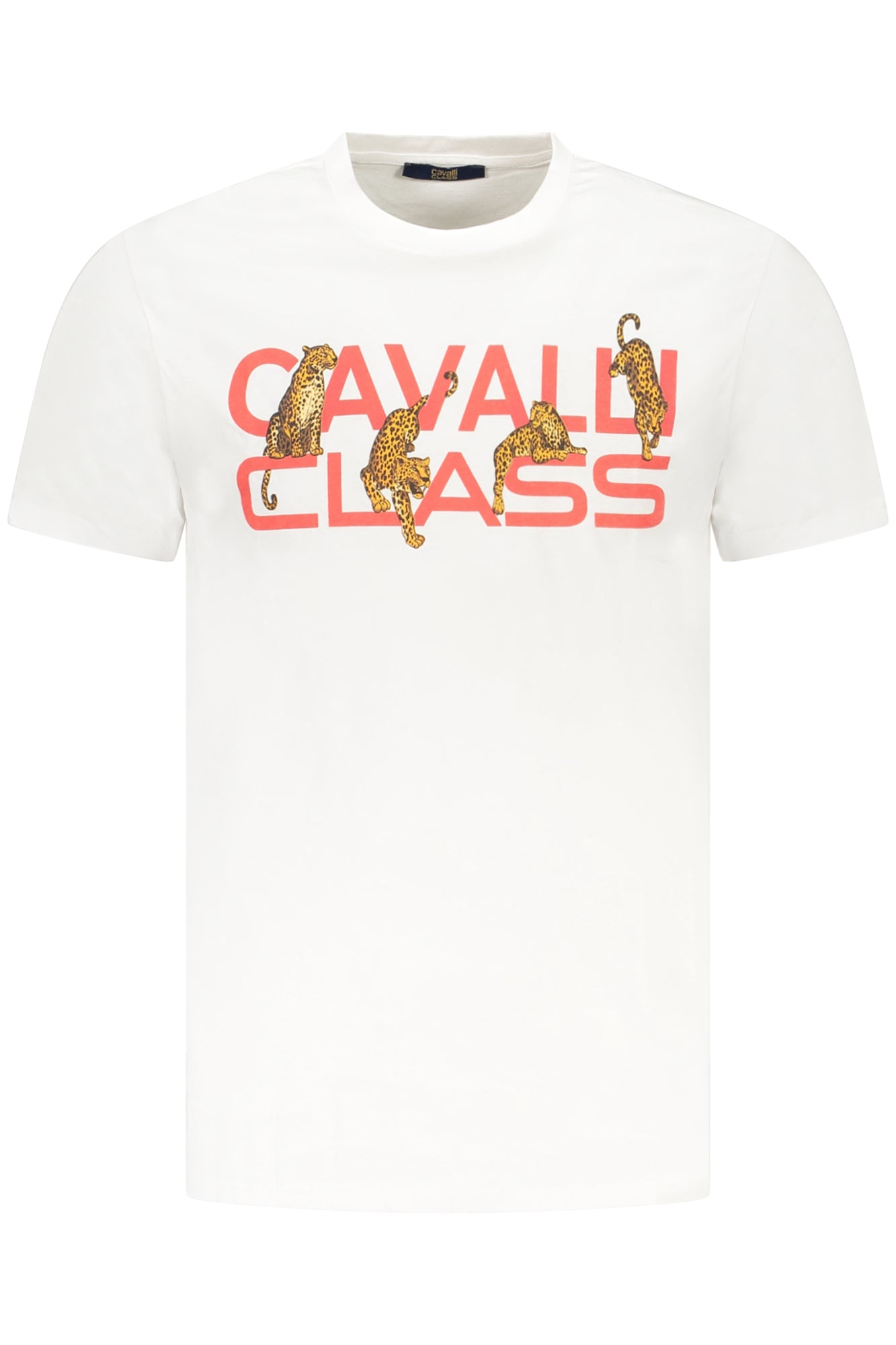 CAMISETA DE MANGA CORTA CAVALLI CLASS PARA HOMBRE BLANCA 
