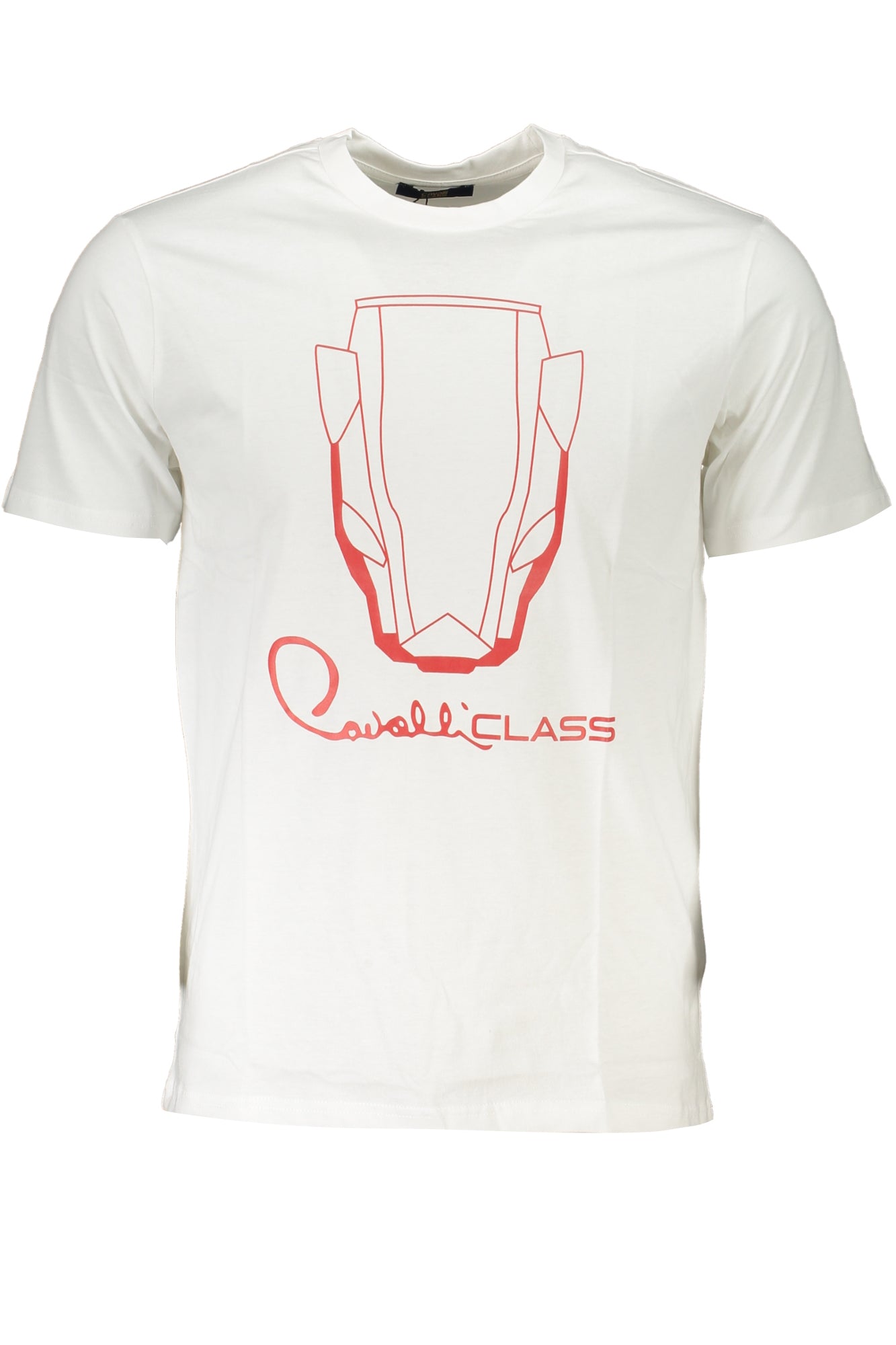CAMISETA DE MANGA CORTA CAVALLI CLASS PARA HOMBRE BLANCA 
