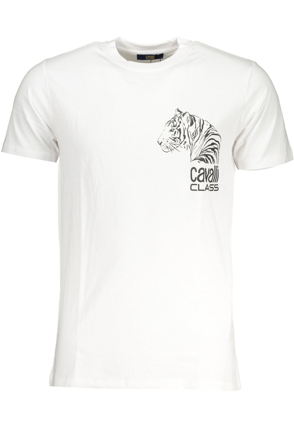 CAMISETA DE MANGA CORTA CAVALLI CLASS PARA HOMBRE BLANCA 