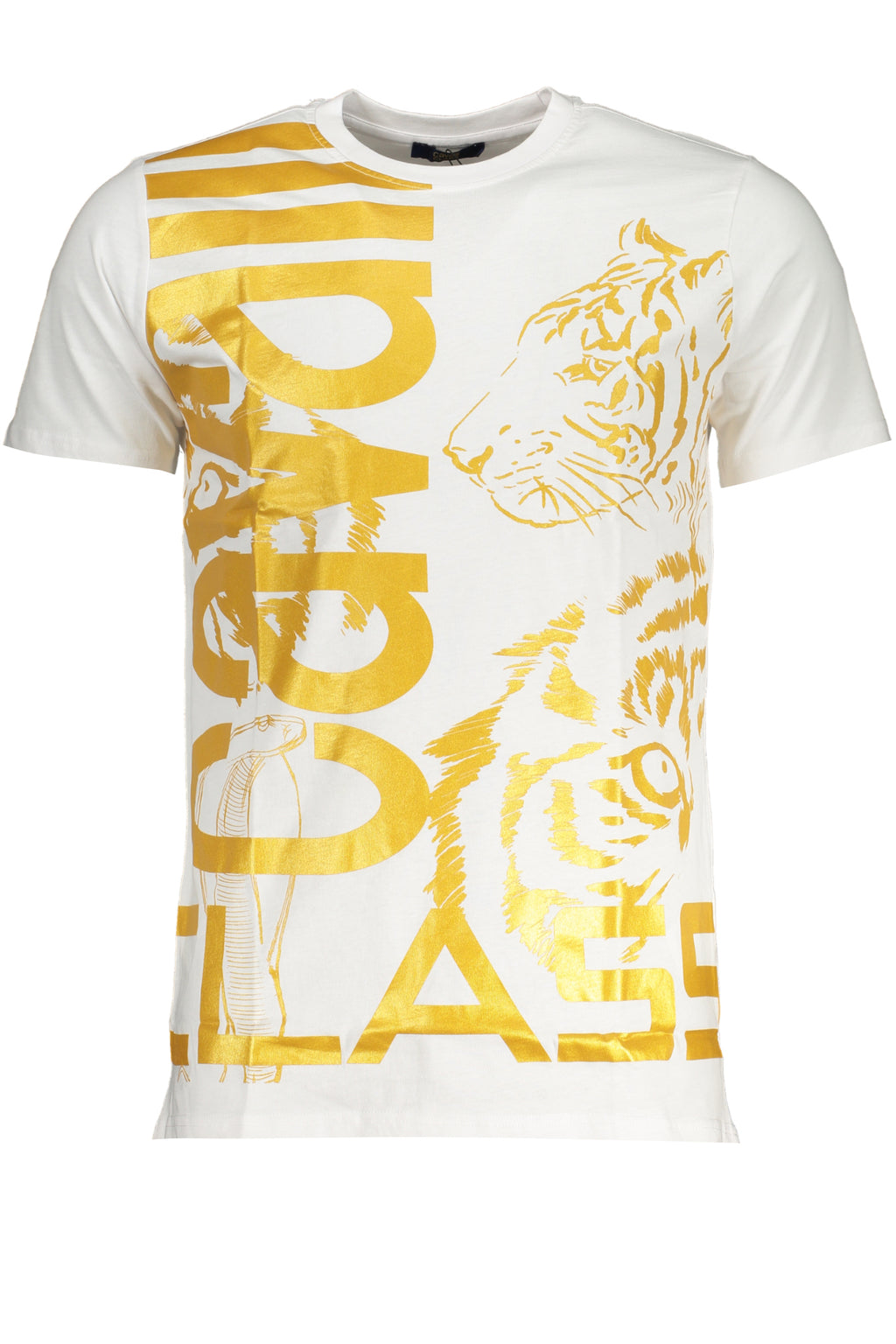 CAMISETA DE MANGA CORTA CAVALLI CLASS PARA HOMBRE BLANCA 