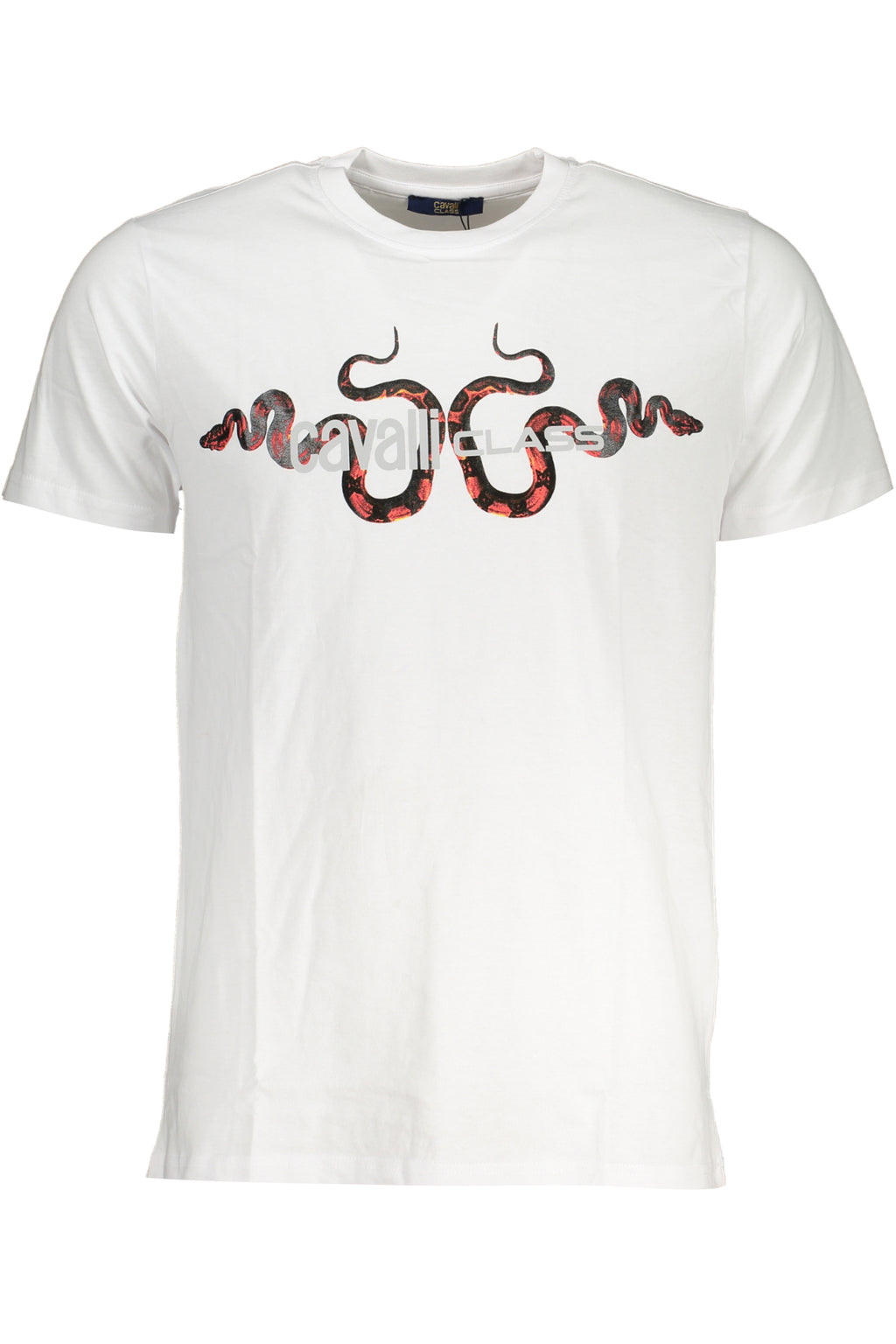 CAMISETA DE MANGA CORTA CAVALLI CLASS PARA HOMBRE BLANCA 