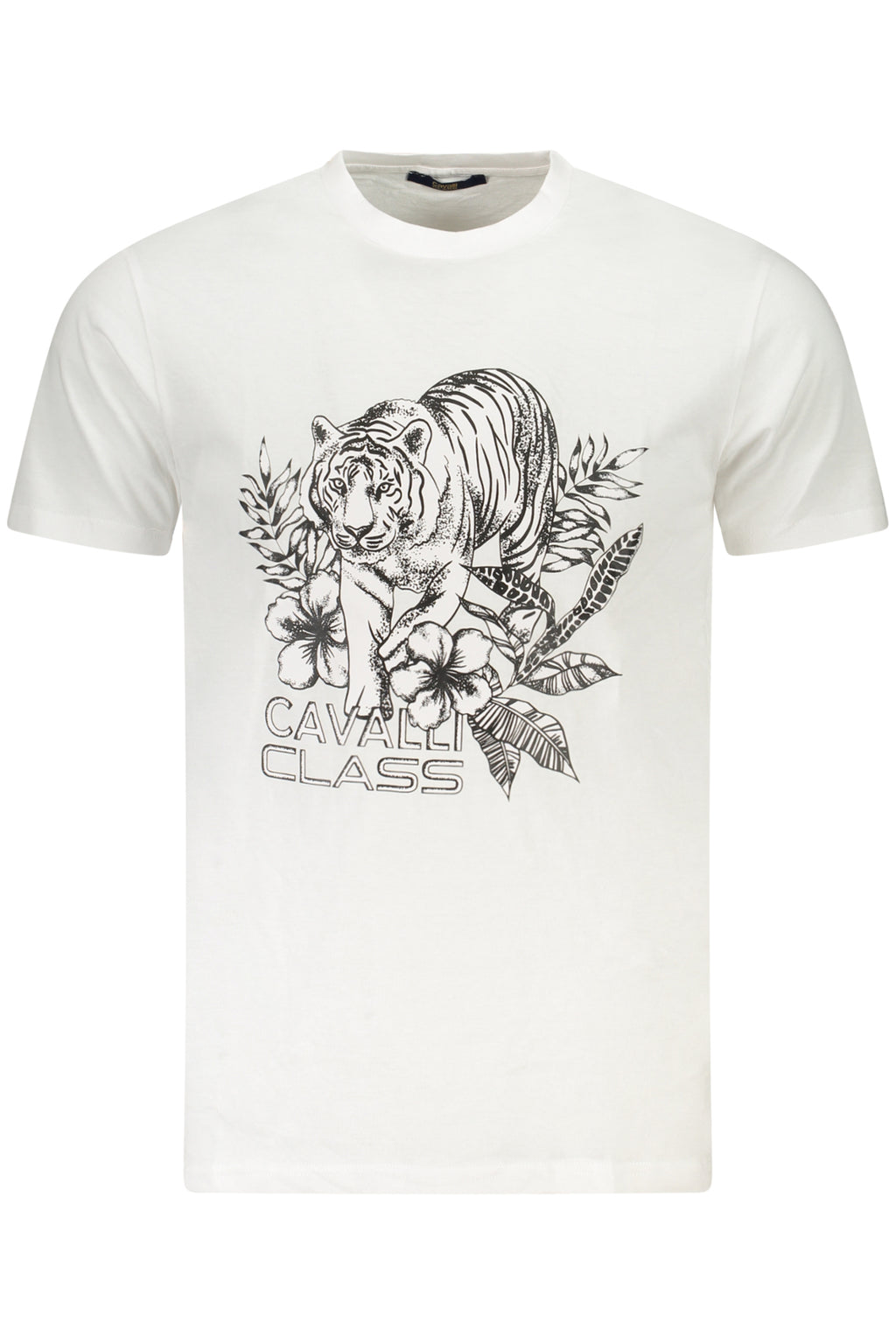 CAMISETA DE MANGA CORTA CAVALLI CLASS PARA HOMBRE BLANCA 