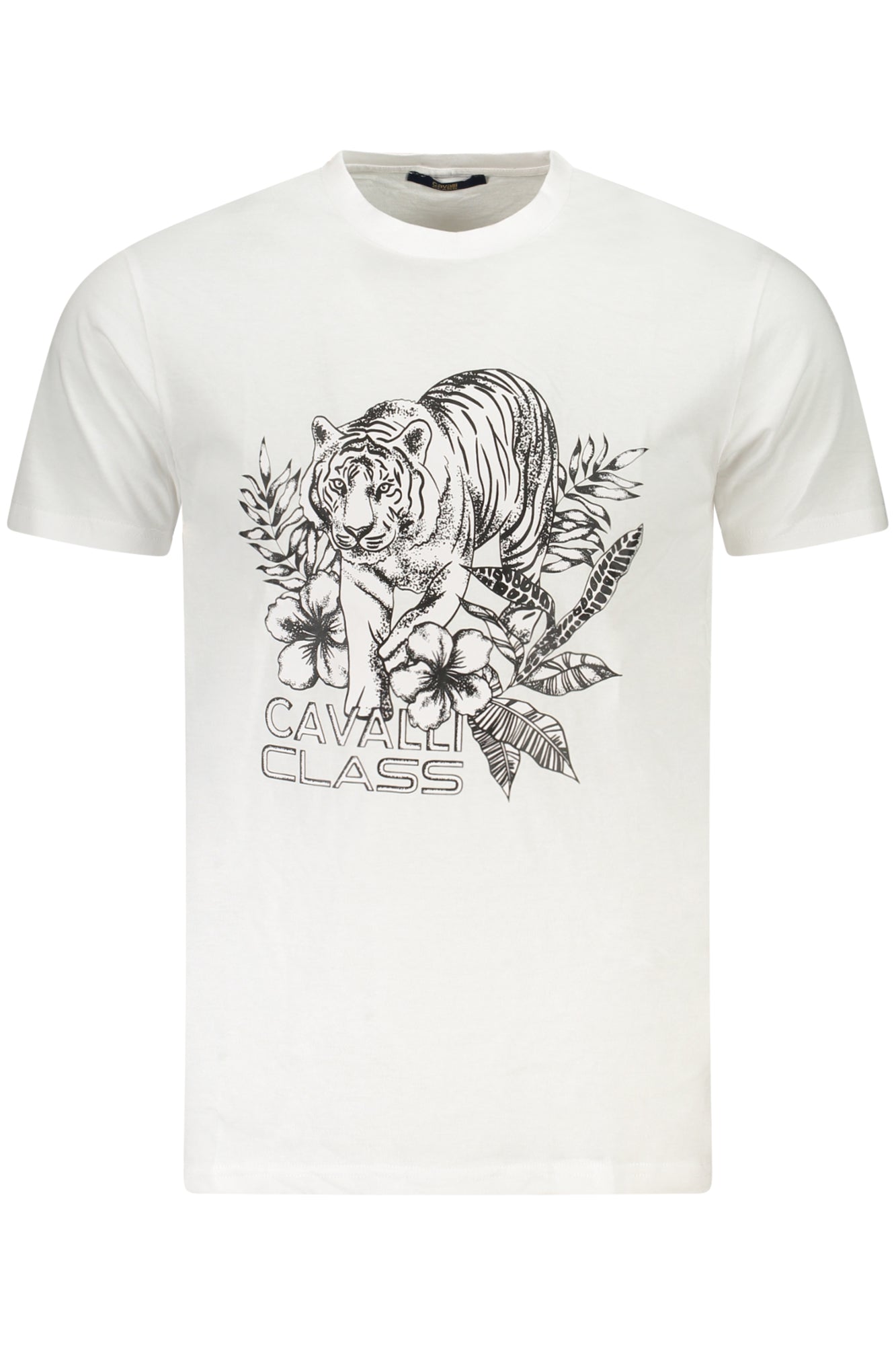 CAMISETA DE MANGA CORTA CAVALLI CLASS PARA HOMBRE BLANCA 