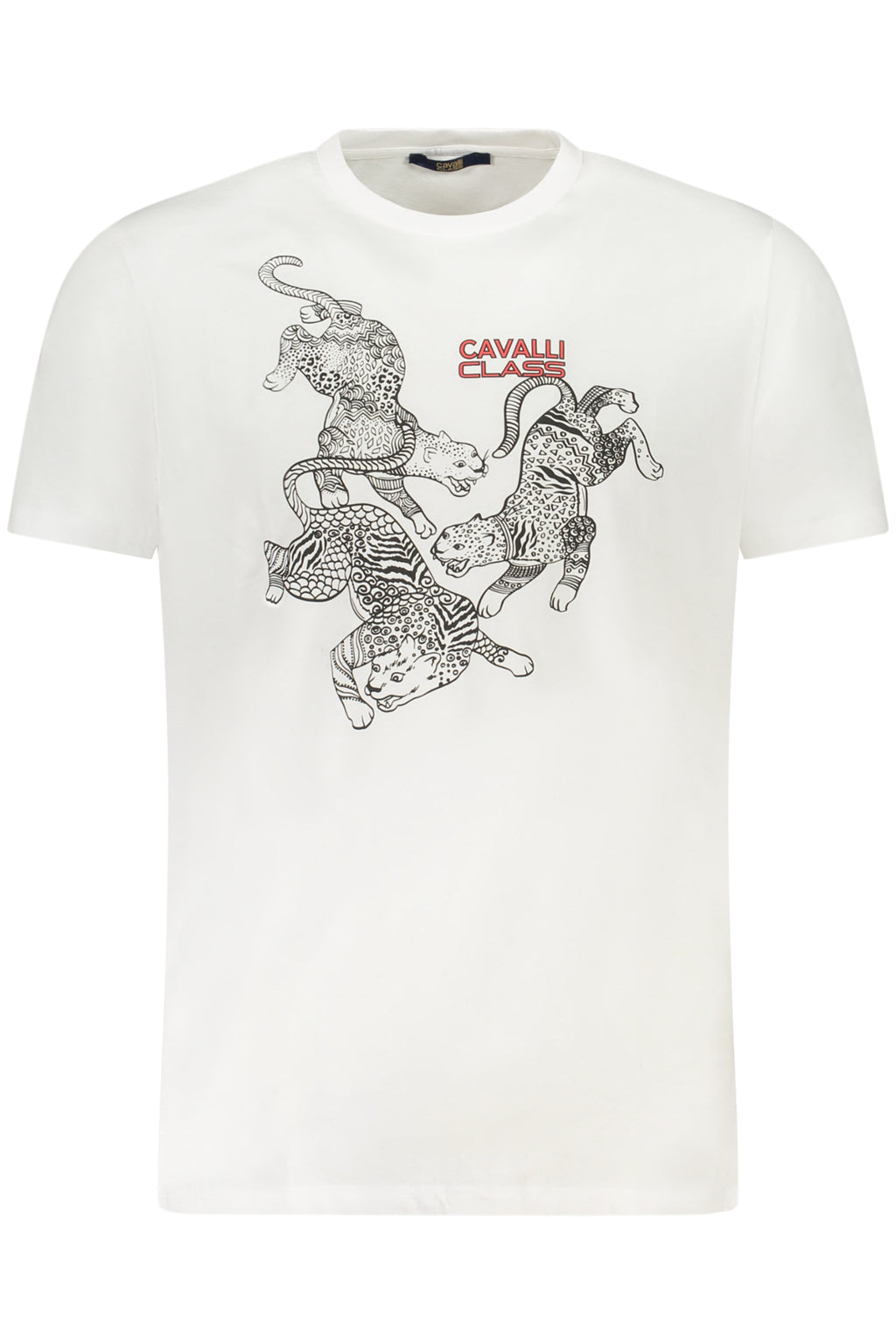 CAMISETA DE MANGA CORTA CAVALLI CLASS PARA HOMBRE BLANCA 