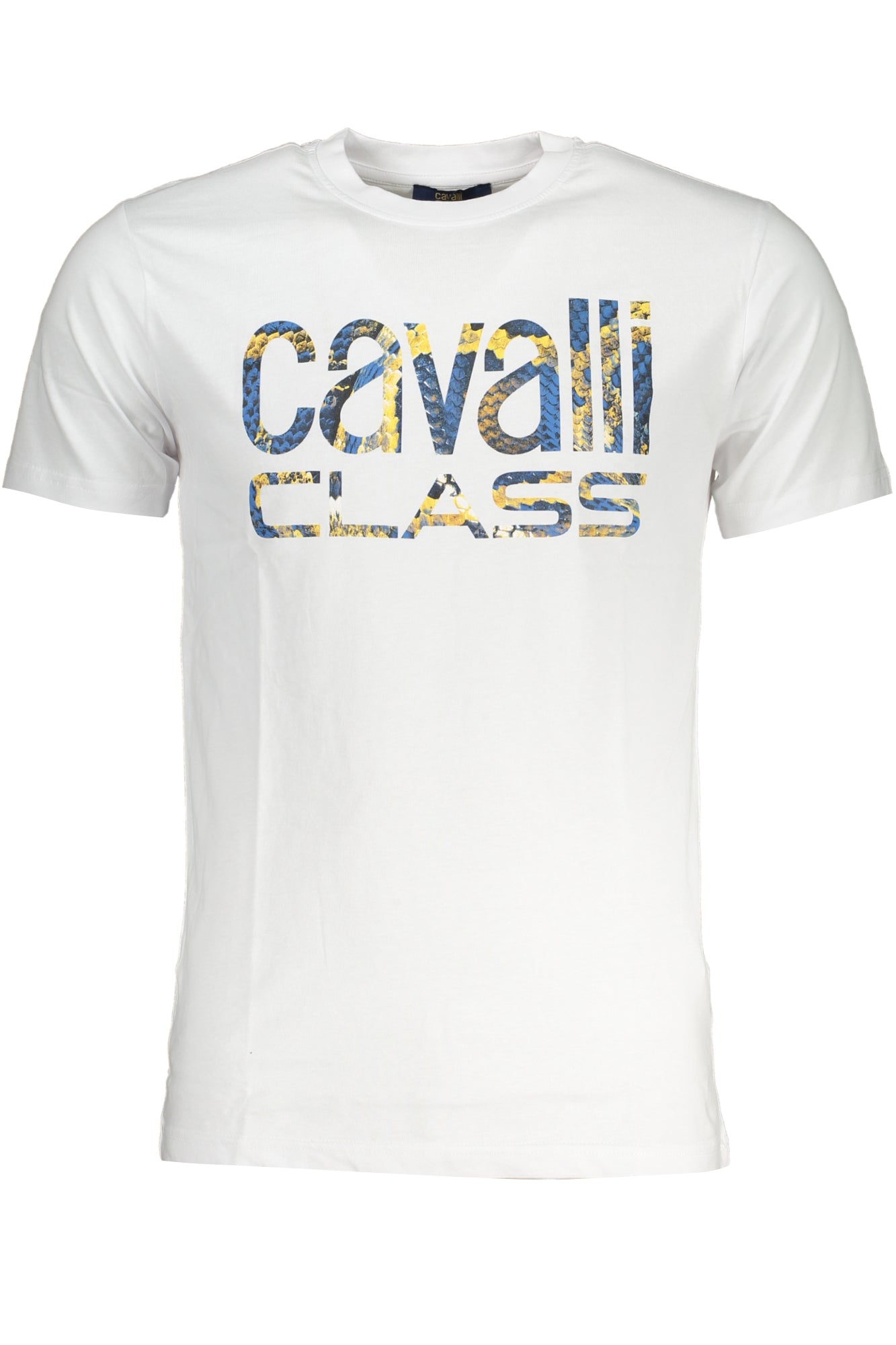 CAMISETA DE MANGA CORTA CAVALLI CLASS PARA HOMBRE BLANCA 