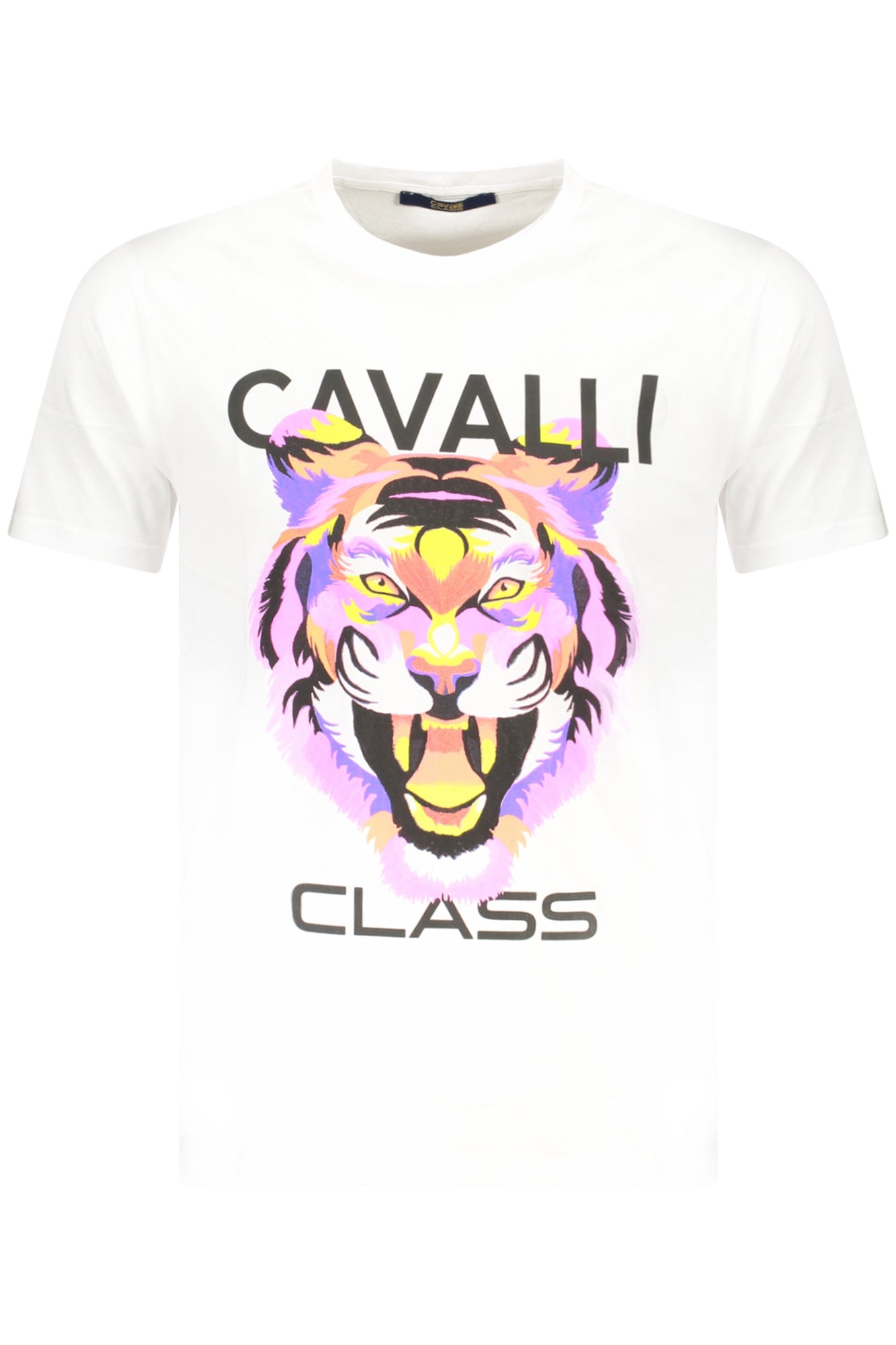 CAMISETA DE MANGA CORTA CAVALLI CLASS PARA HOMBRE BLANCA 