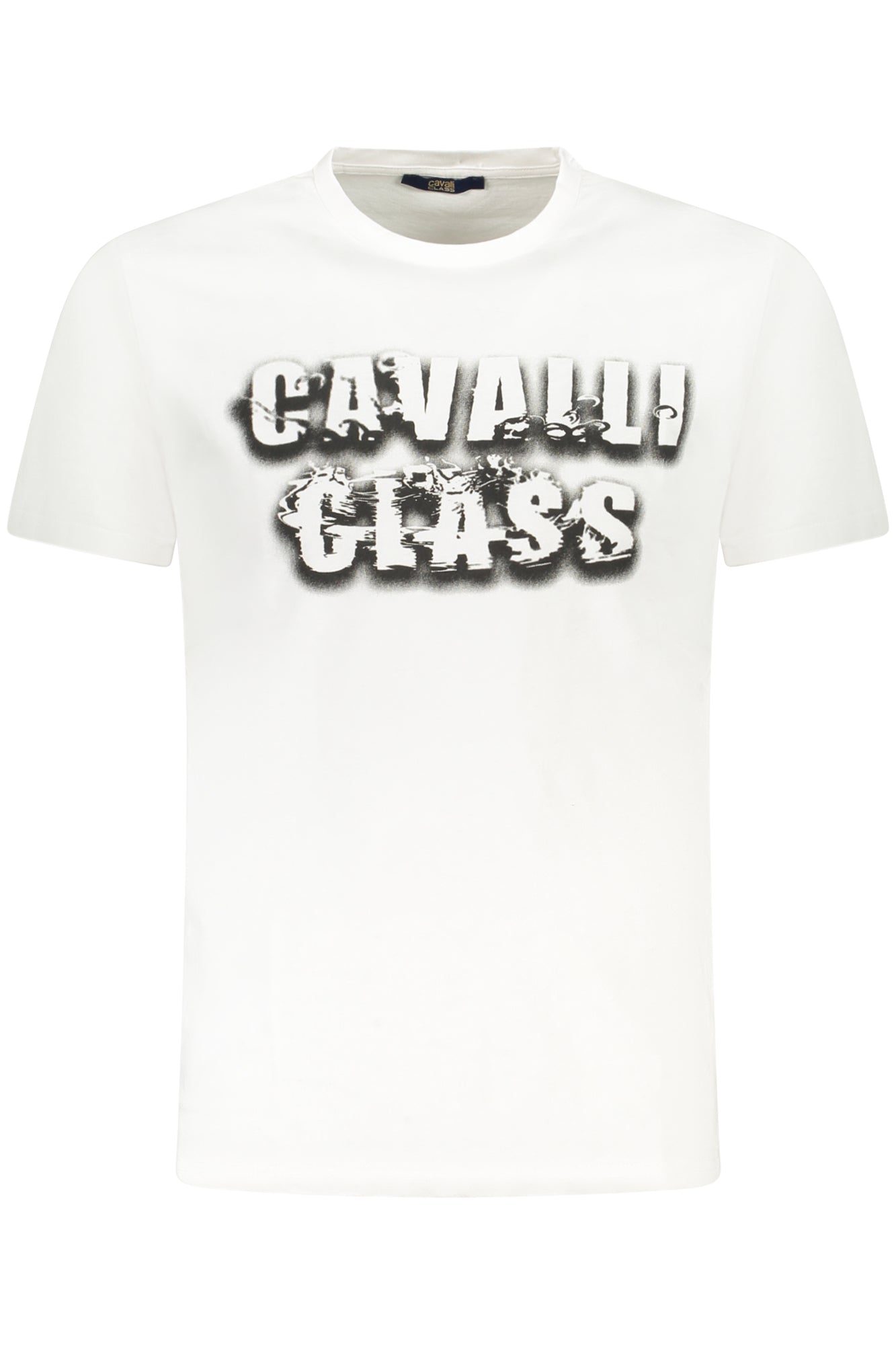CAMISETA DE MANGA CORTA CAVALLI CLASS PARA HOMBRE BLANCA 