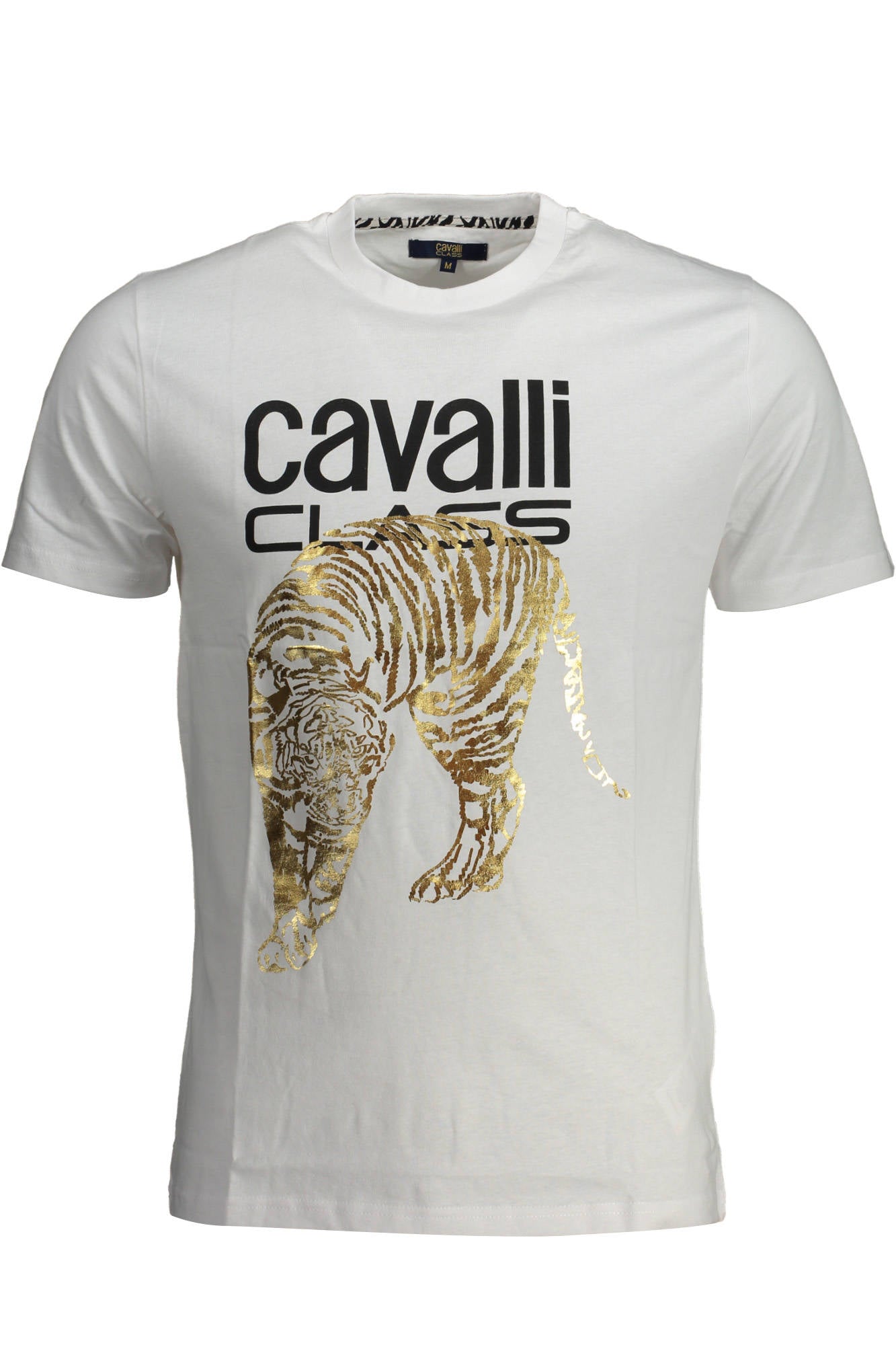 CAMISETA DE MANGA CORTA CAVALLI CLASS PARA HOMBRE BLANCA 
