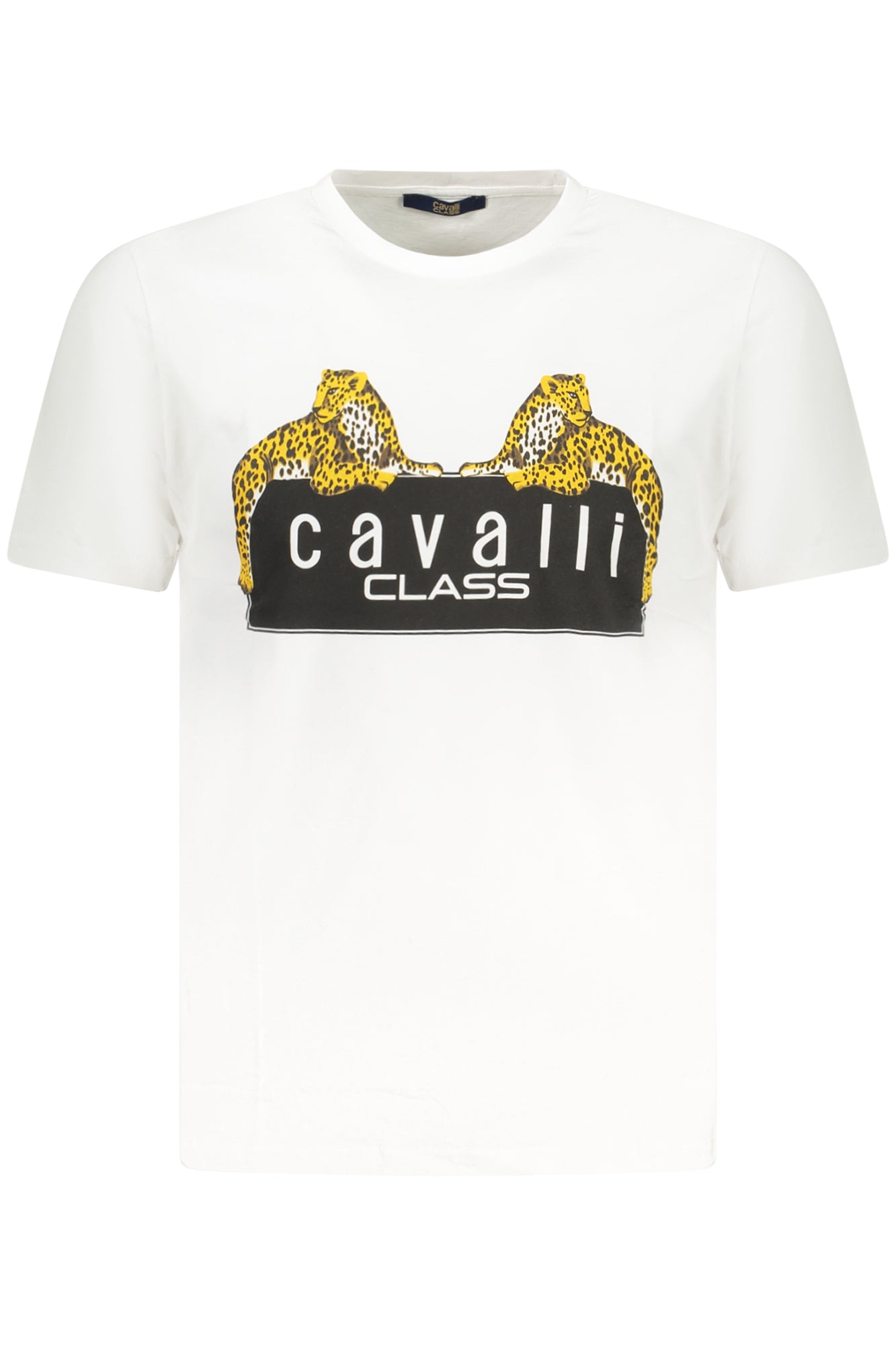 CAMISETA DE MANGA CORTA CAVALLI CLASS PARA HOMBRE BLANCA 