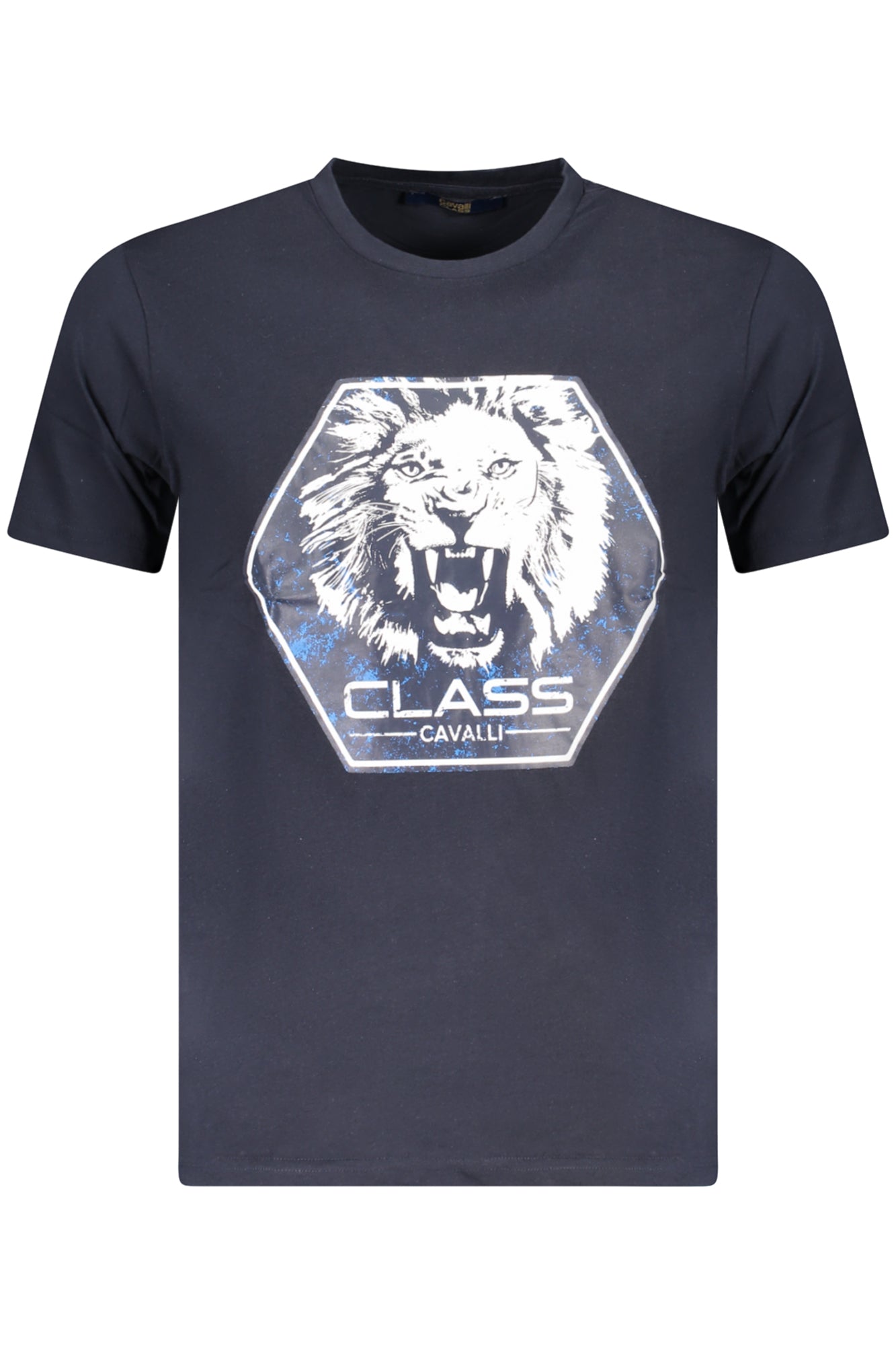 CAMISETA DE MANGA CORTA CAVALLI CLASS PARA HOMBRE AZUL 
