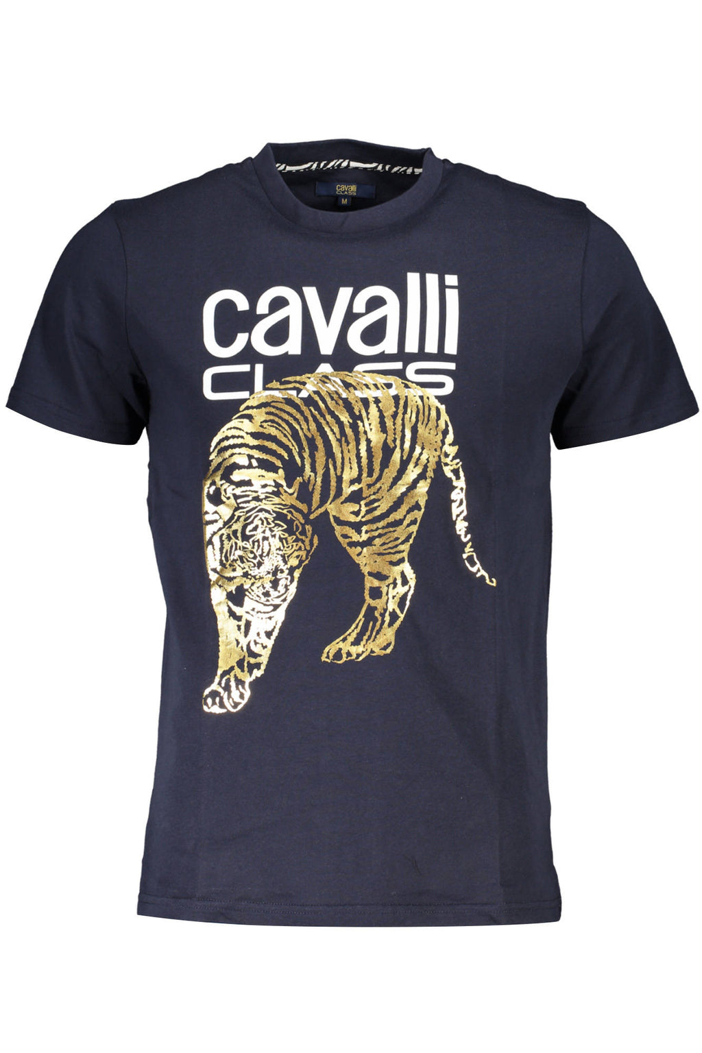 CAVALLI CLASS MEN'S SHORT-SLEEVE T-SHIRT BLUE 