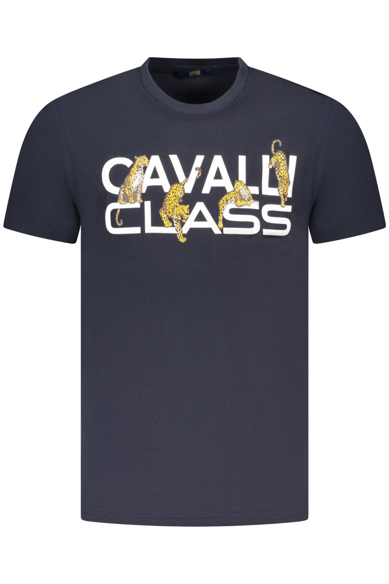 CAMISETA DE MANGA CORTA CAVALLI CLASS PARA HOMBRE AZUL 