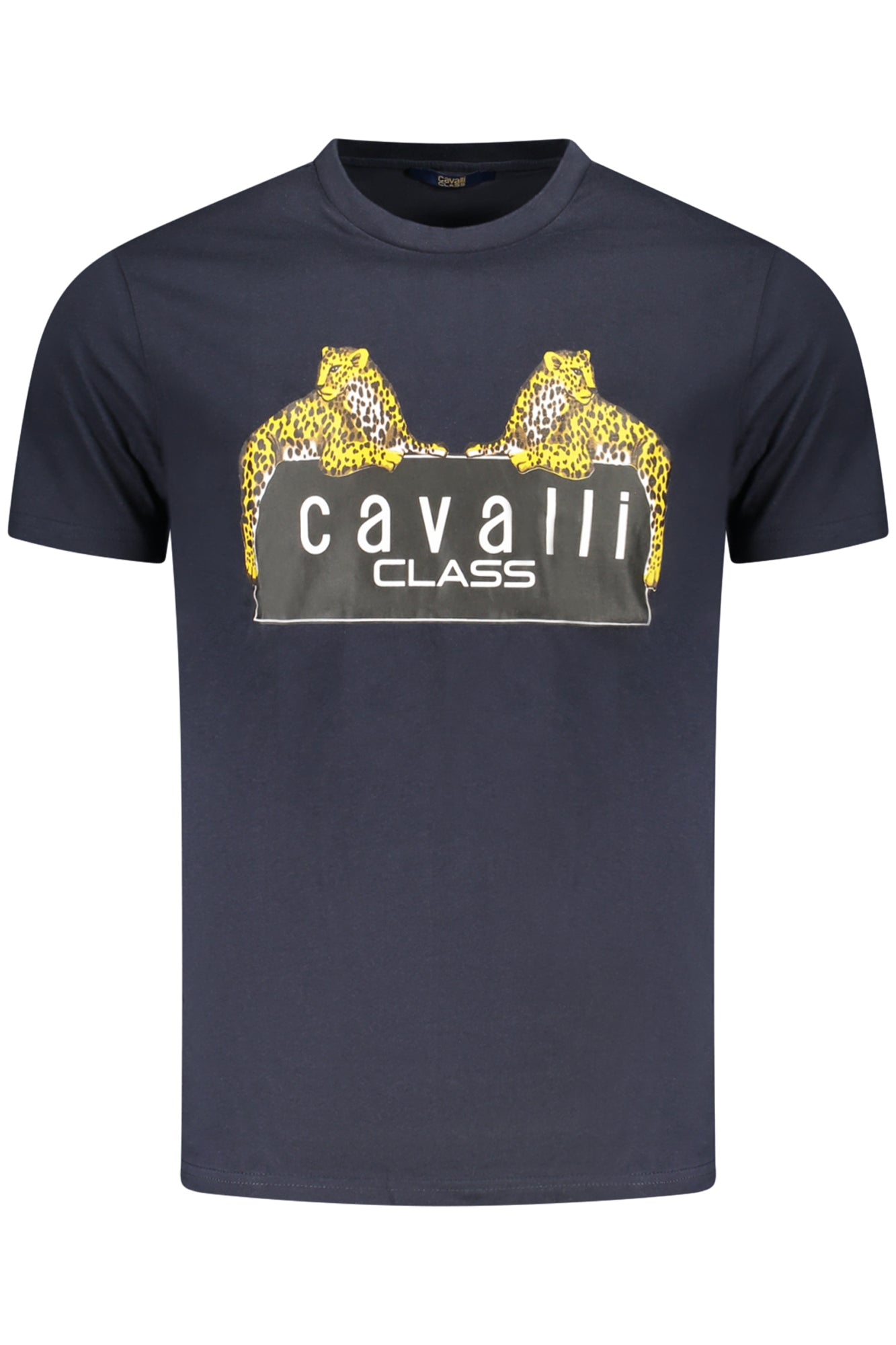CAMISETA DE MANGA CORTA CAVALLI CLASS PARA HOMBRE AZUL 