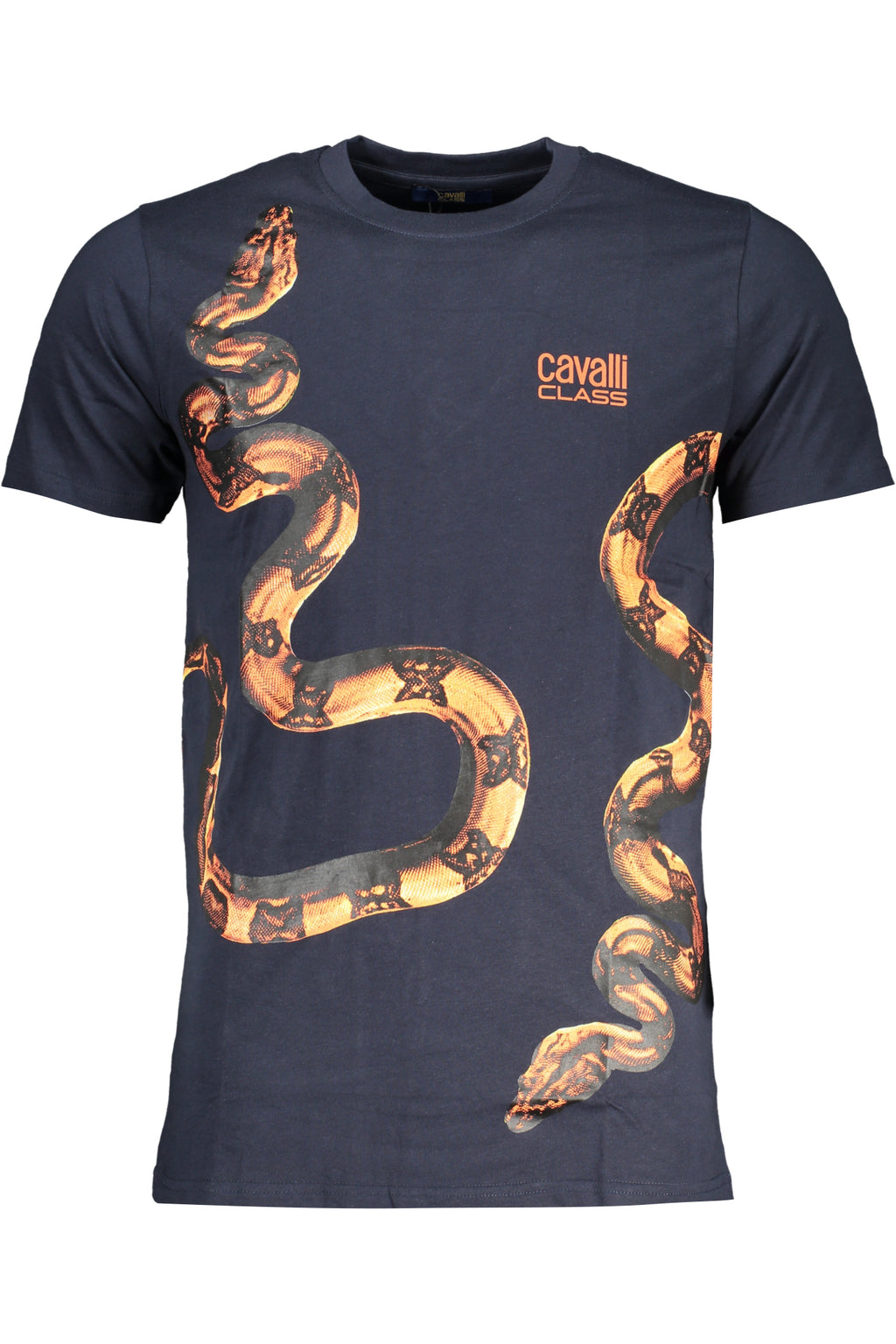 CAMISETA DE MANGA CORTA CAVALLI CLASS PARA HOMBRE AZUL 