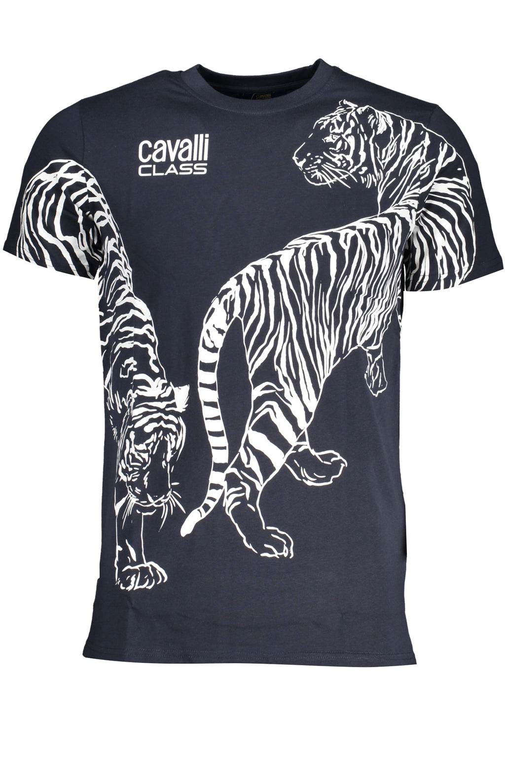 CAMISETA DE MANGA CORTA CAVALLI CLASS PARA HOMBRE AZUL 