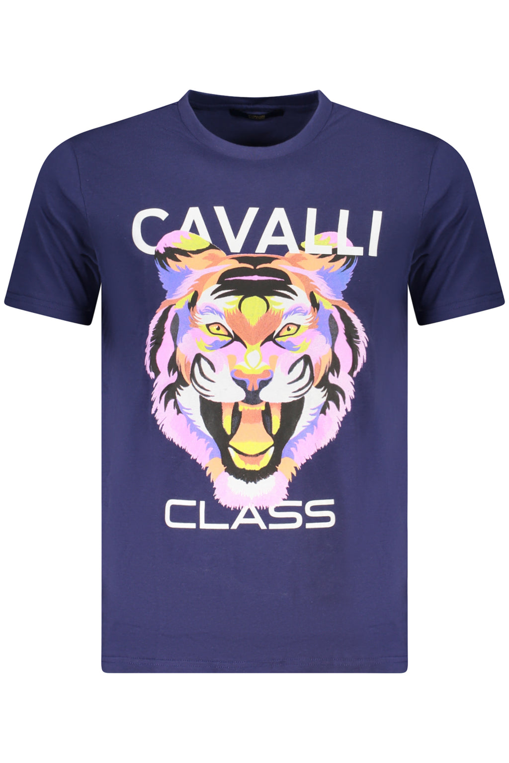 CAMISETA DE MANGA CORTA CAVALLI CLASS PARA HOMBRE AZUL 