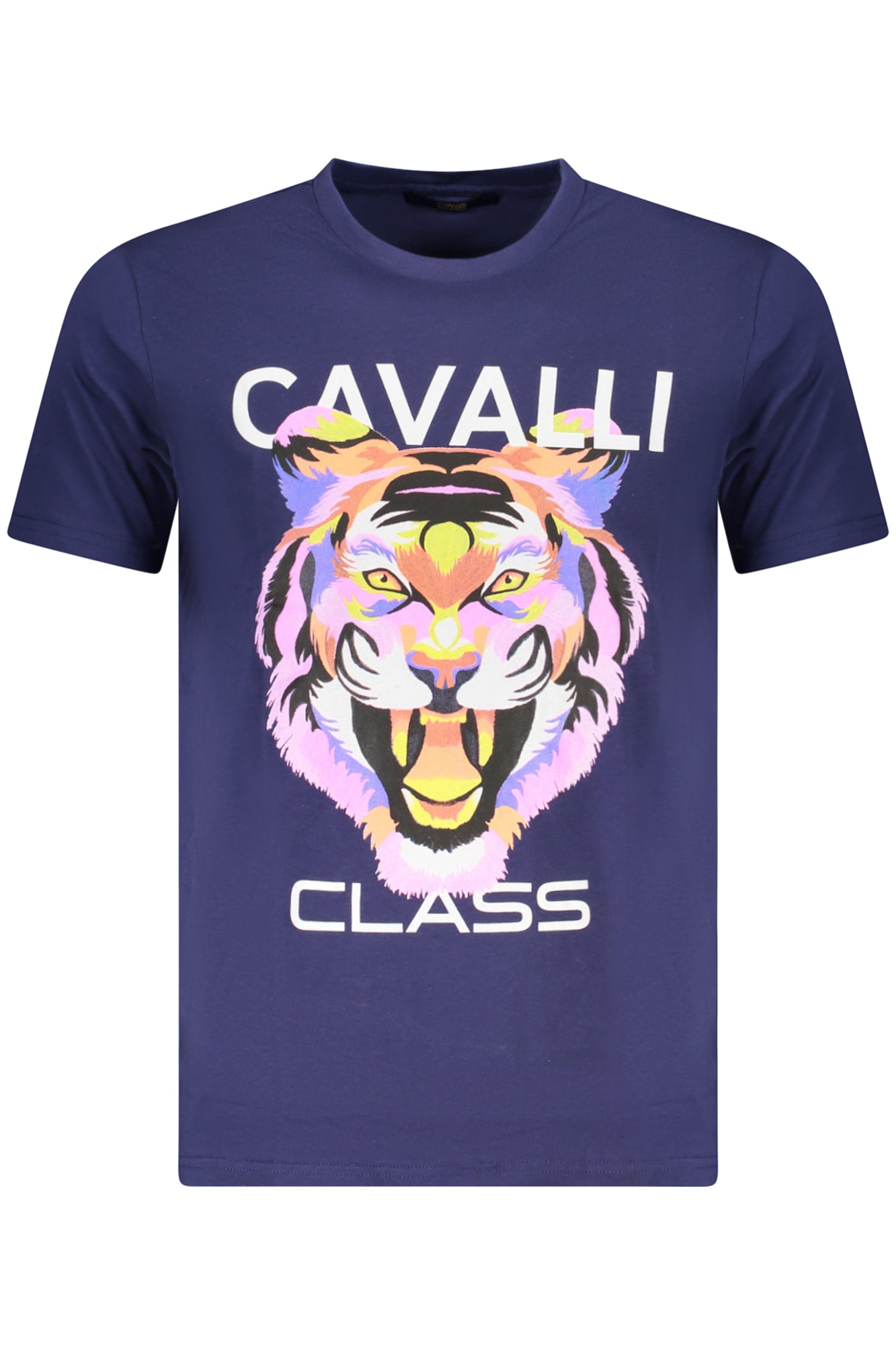 CAMISETA DE MANGA CORTA CAVALLI CLASS PARA HOMBRE AZUL 