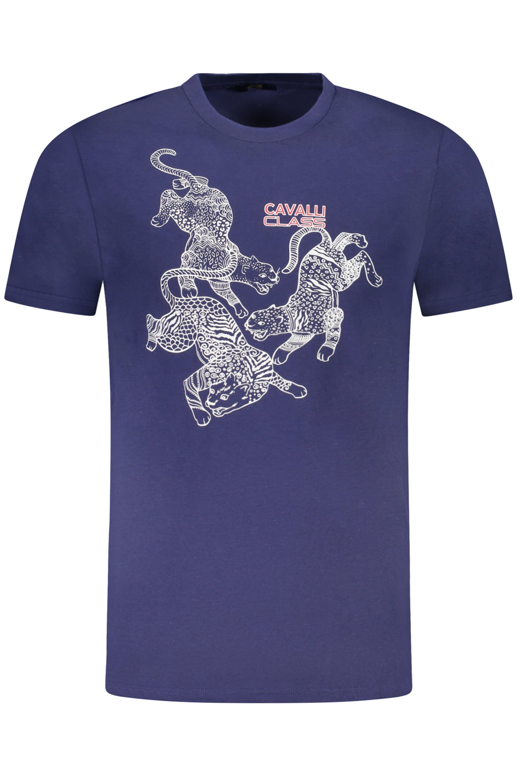 CAMISETA DE MANGA CORTA CAVALLI CLASS PARA HOMBRE AZUL 