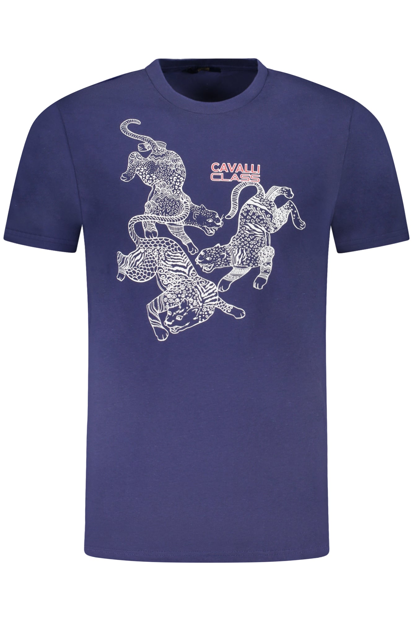 CAMISETA DE MANGA CORTA CAVALLI CLASS PARA HOMBRE AZUL 
