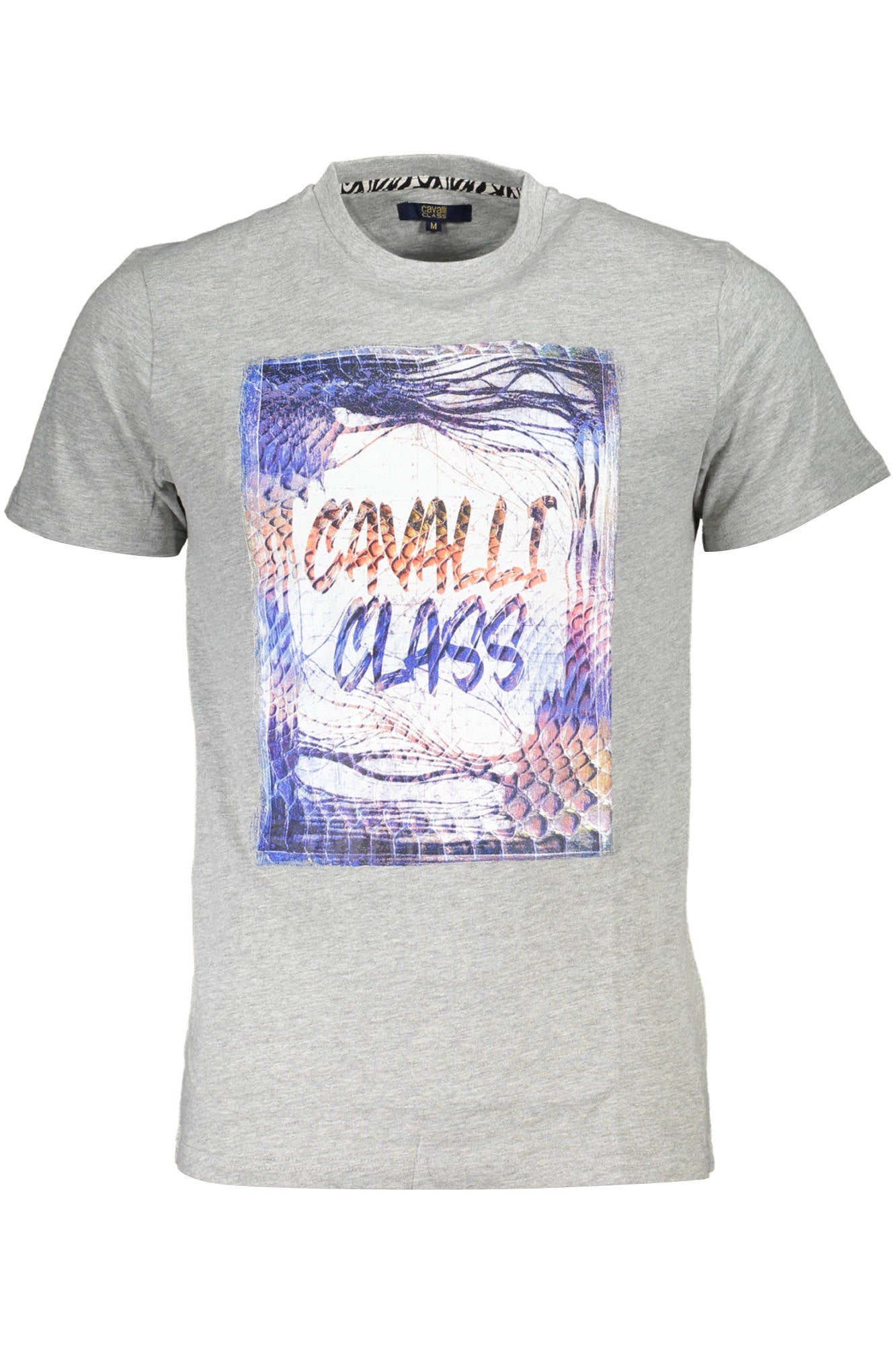 CAMISETA DE MANGA CORTA CAVALLI CLASS PARA HOMBRE GRIS 