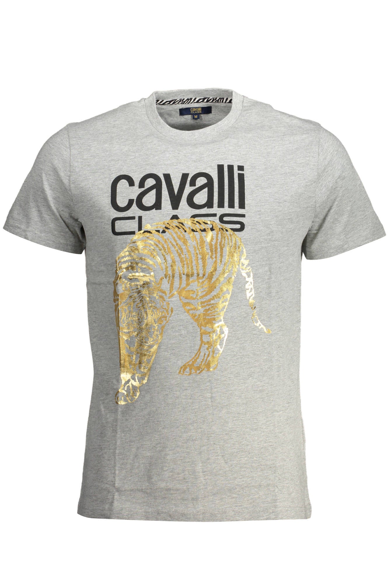 CAMISETA DE MANGA CORTA CAVALLI CLASS PARA HOMBRE GRIS 