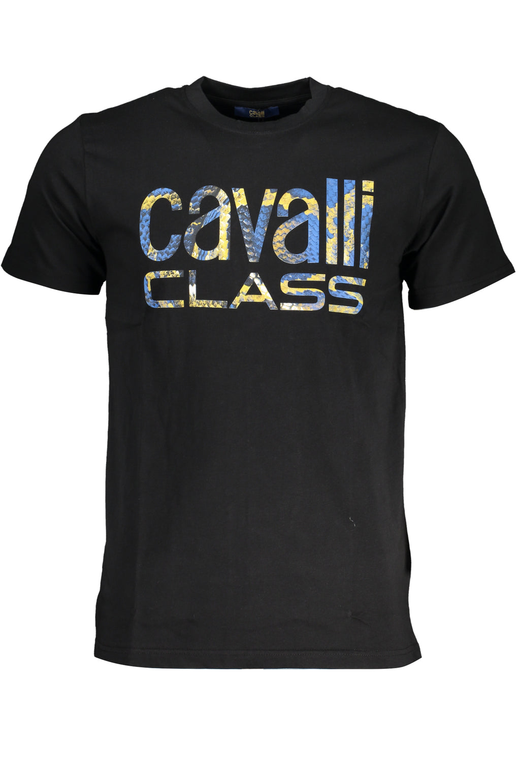 CAMISETA DE MANGA CORTA CAVALLI CLASS PARA HOMBRE NEGRA 