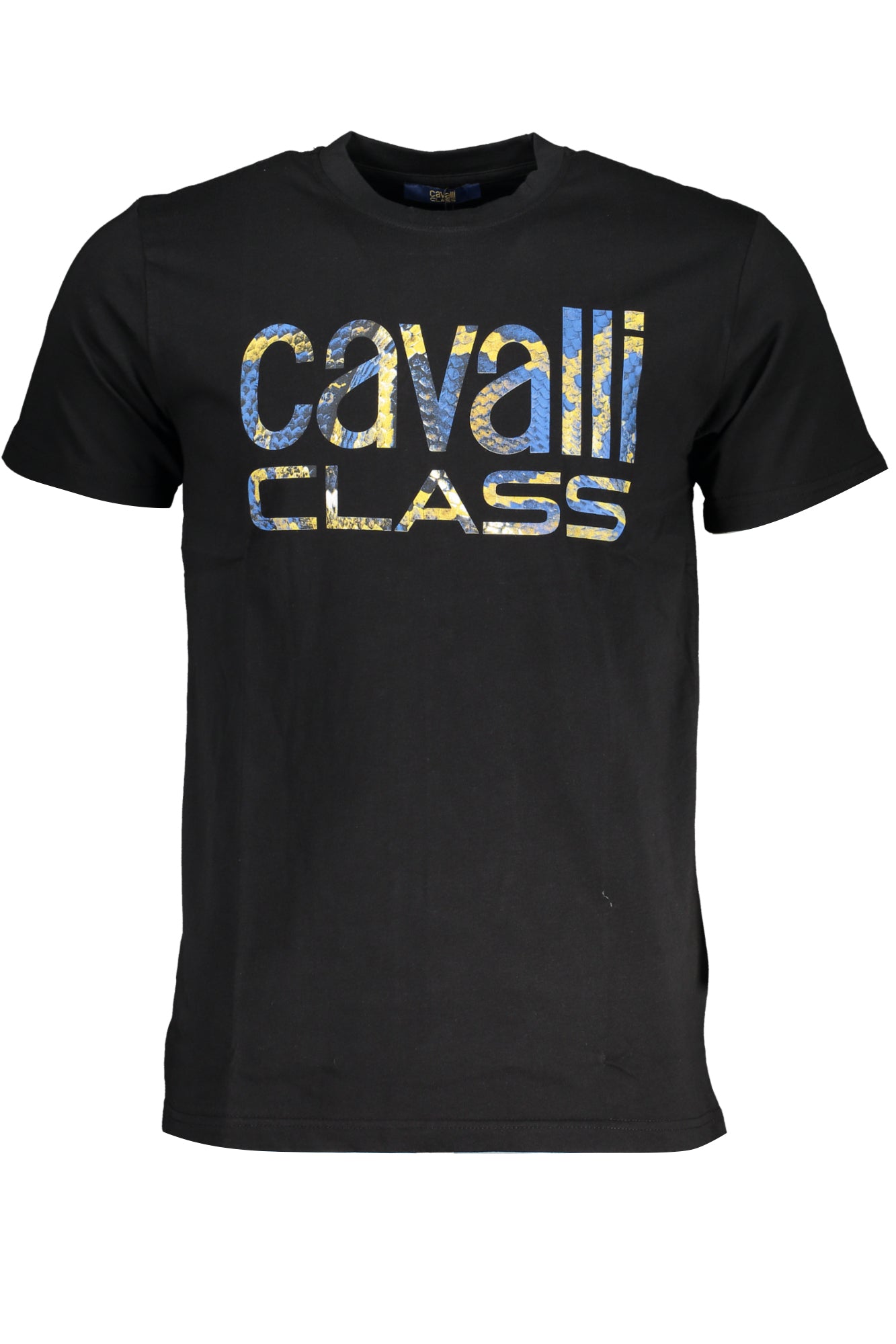 CAMISETA DE MANGA CORTA CAVALLI CLASS PARA HOMBRE NEGRA 