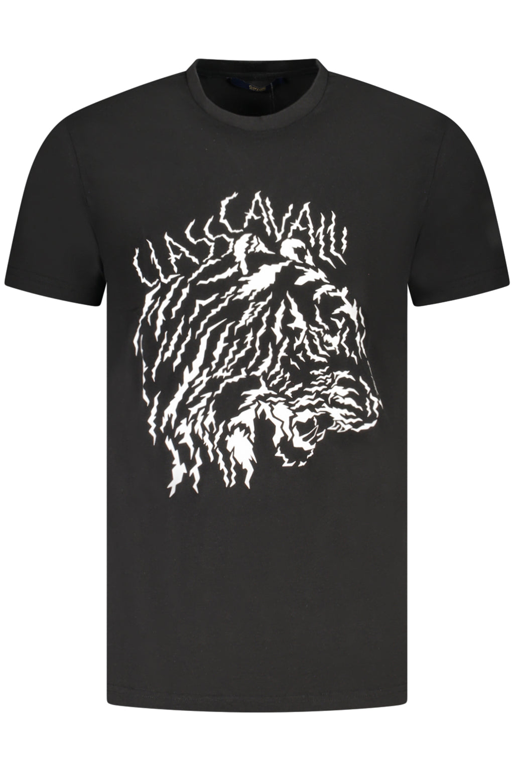 CAMISETA DE MANGA CORTA CAVALLI CLASS PARA HOMBRE NEGRA 