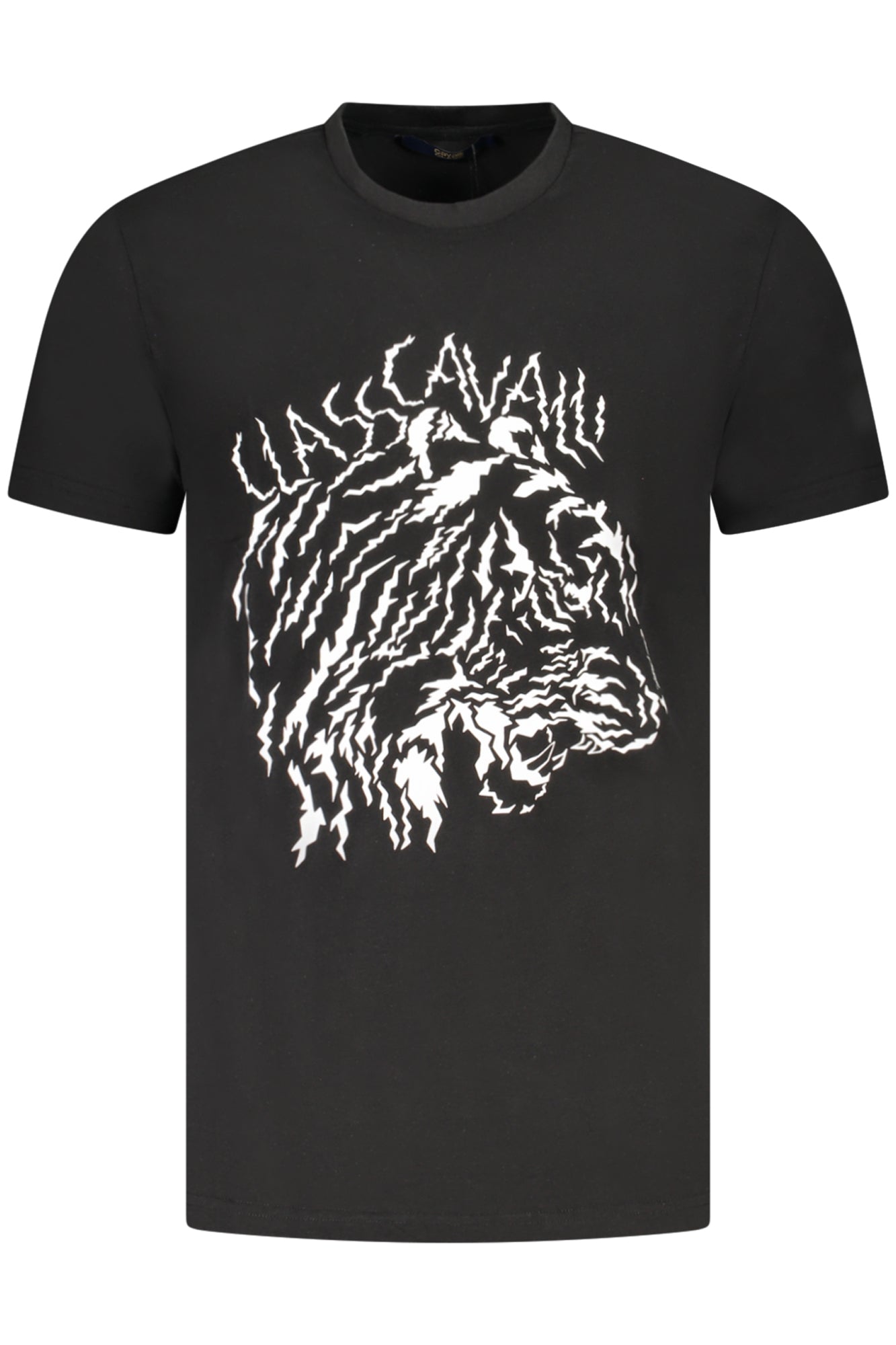 CAMISETA DE MANGA CORTA CAVALLI CLASS PARA HOMBRE NEGRA 