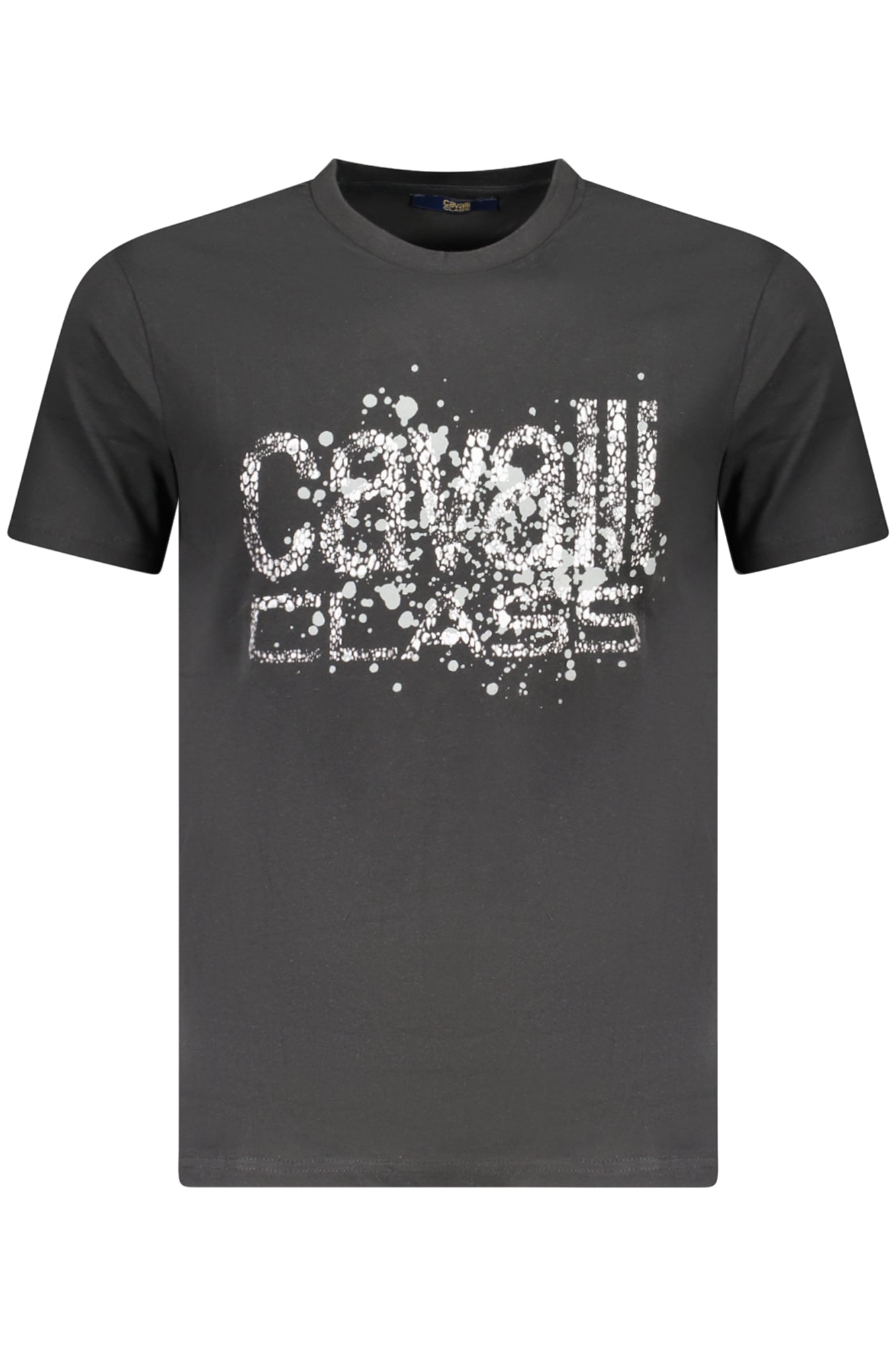 CAMISETA DE MANGA CORTA CAVALLI CLASS PARA HOMBRE NEGRA 