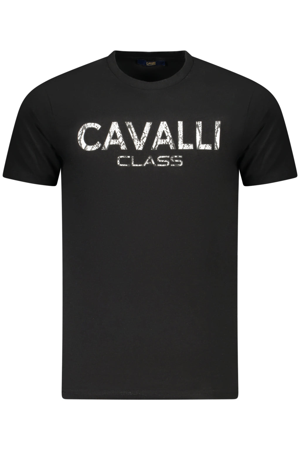 CAMISETA DE MANGA CORTA CAVALLI CLASS PARA HOMBRE NEGRA 