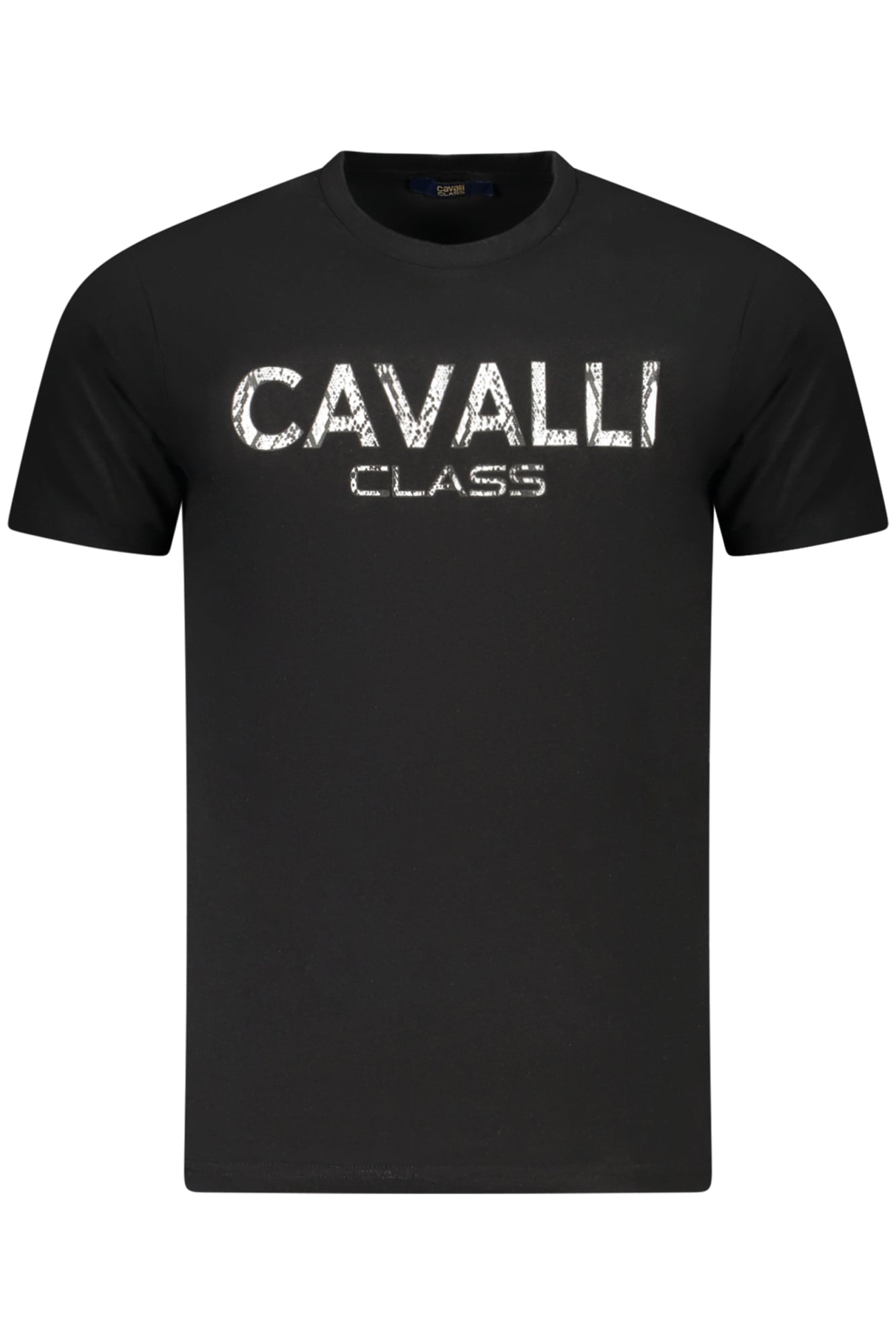 CAMISETA DE MANGA CORTA CAVALLI CLASS PARA HOMBRE NEGRA 