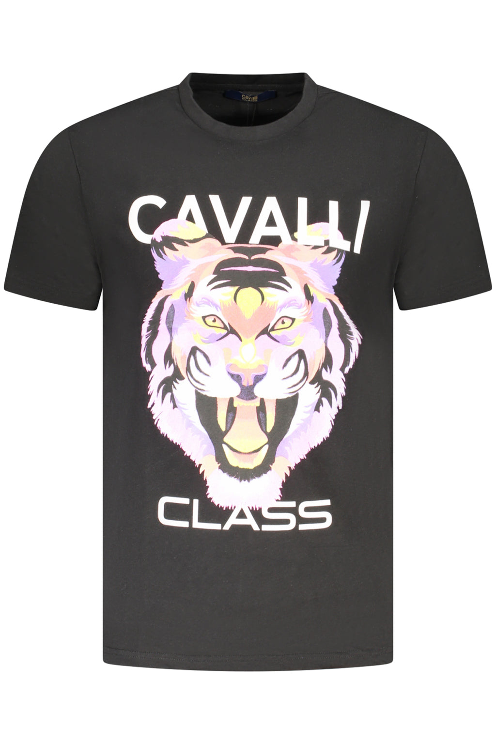 CAMISETA DE MANGA CORTA CAVALLI CLASS PARA HOMBRE NEGRA 