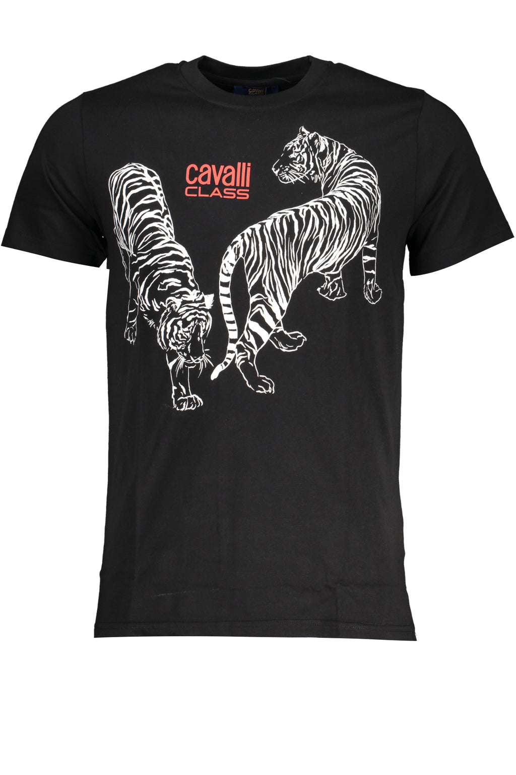 CAMISETA DE MANGA CORTA CAVALLI CLASS PARA HOMBRE NEGRA 