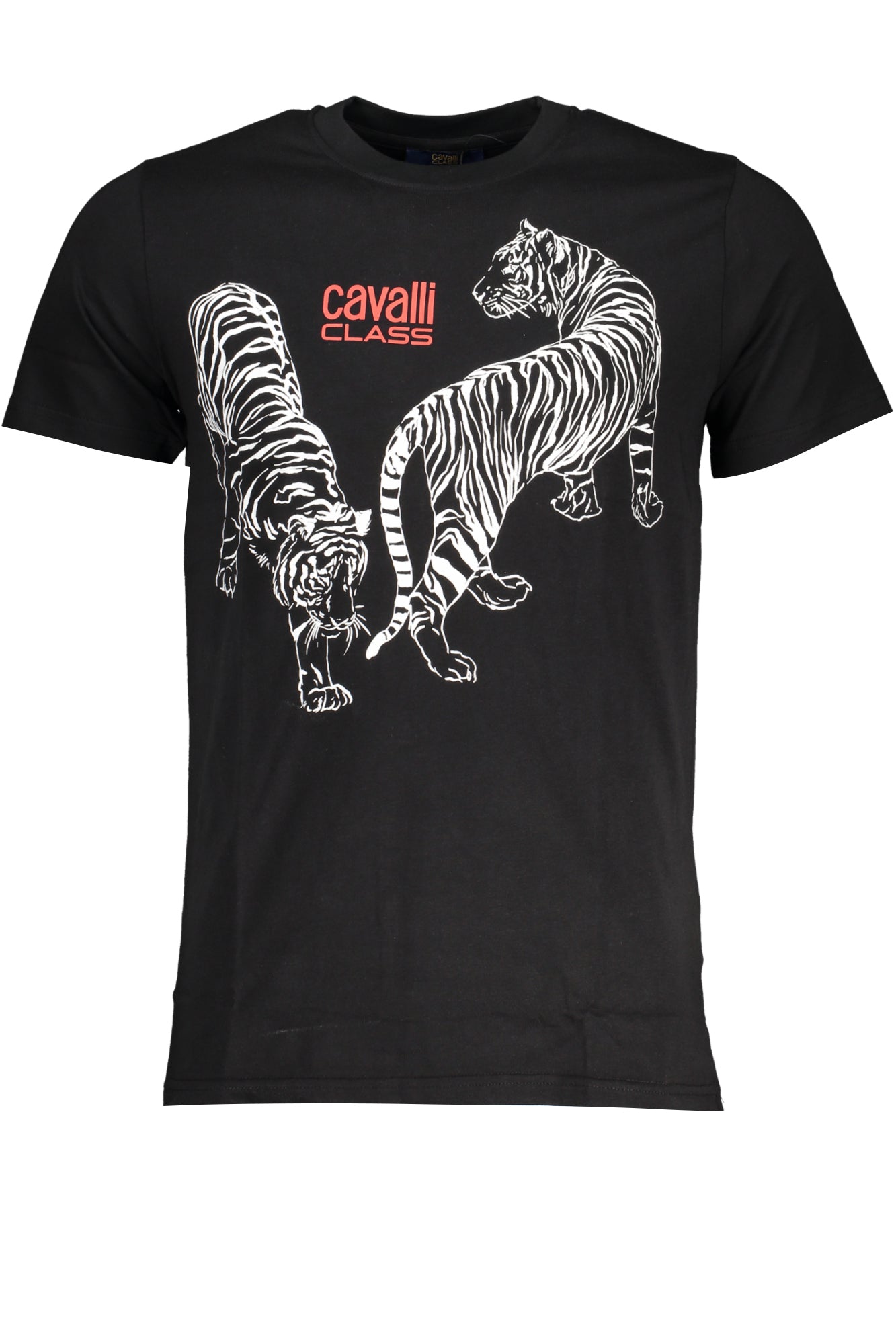 CAMISETA DE MANGA CORTA CAVALLI CLASS PARA HOMBRE NEGRA 