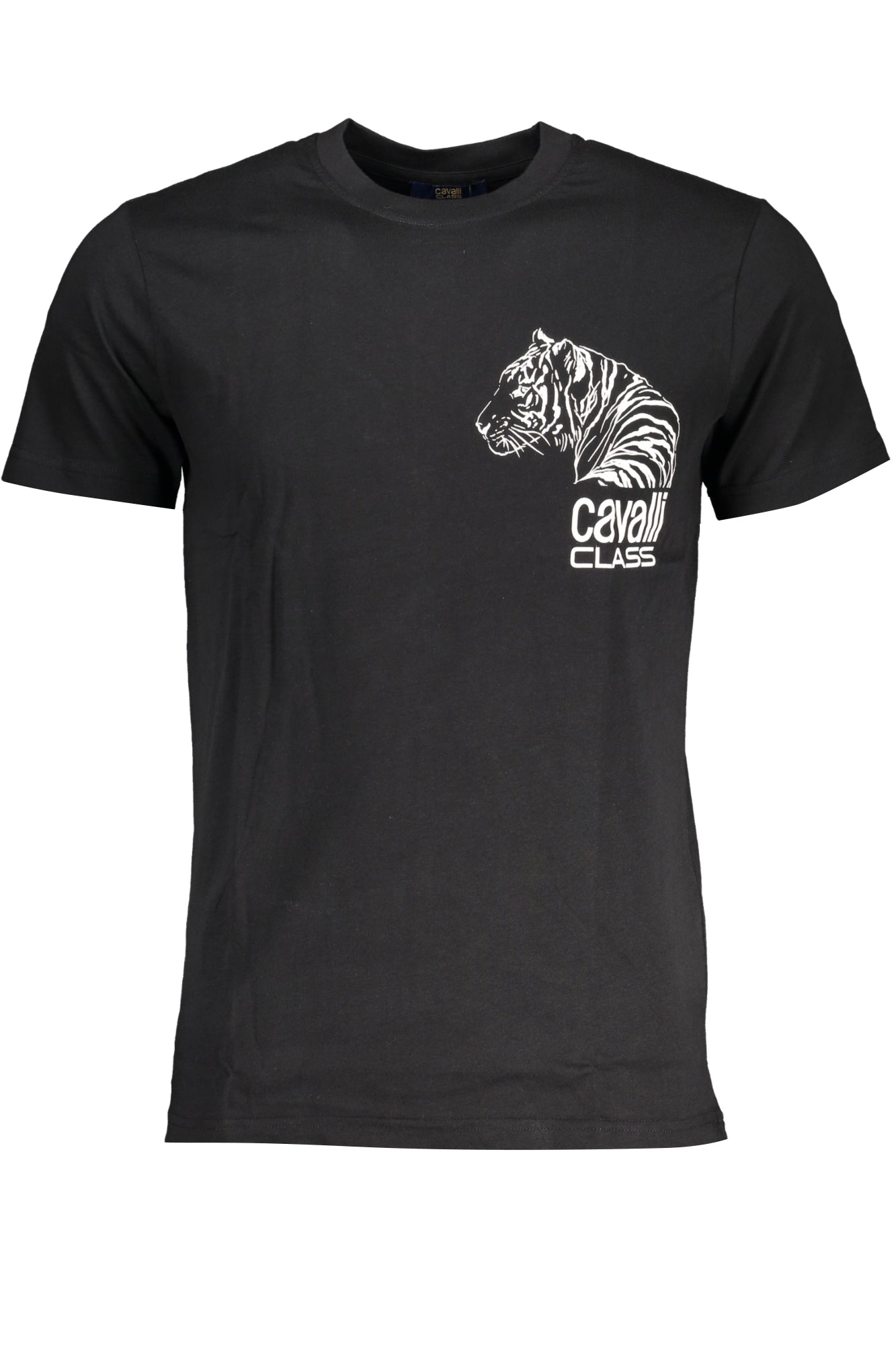 CAMISETA DE MANGA CORTA CAVALLI CLASS PARA HOMBRE NEGRA 