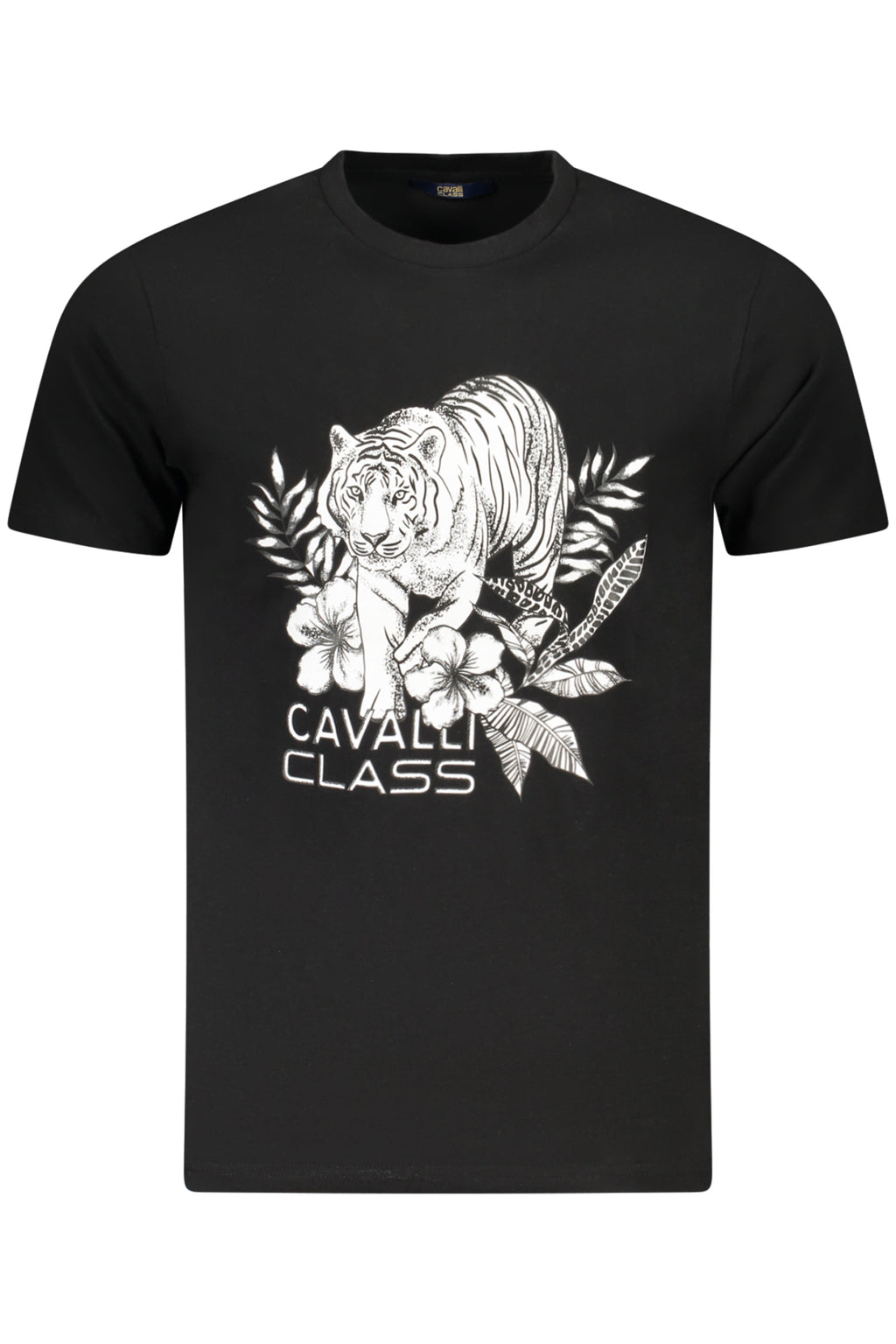 CAMISETA DE MANGA CORTA CAVALLI CLASS PARA HOMBRE NEGRA 