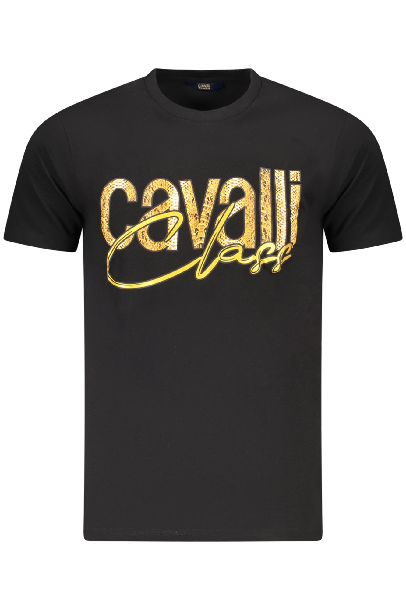 CAMISETA DE MANGA CORTA CAVALLI CLASS PARA HOMBRE NEGRA 