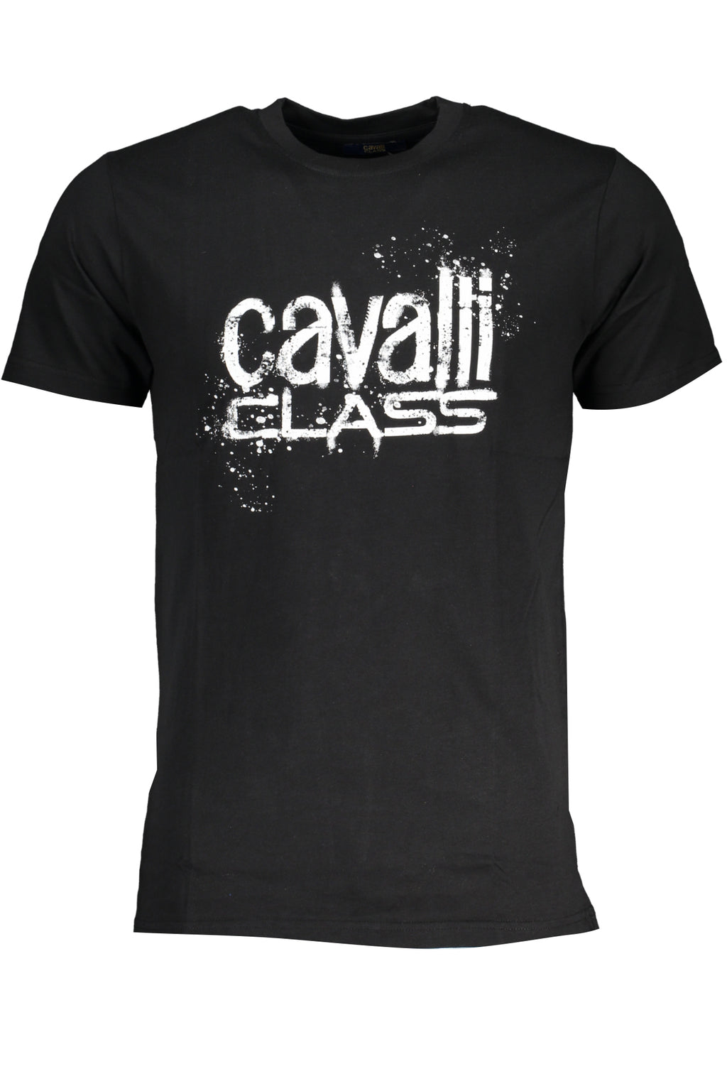 CAMISETA DE MANGA CORTA CAVALLI CLASS PARA HOMBRE NEGRA 
