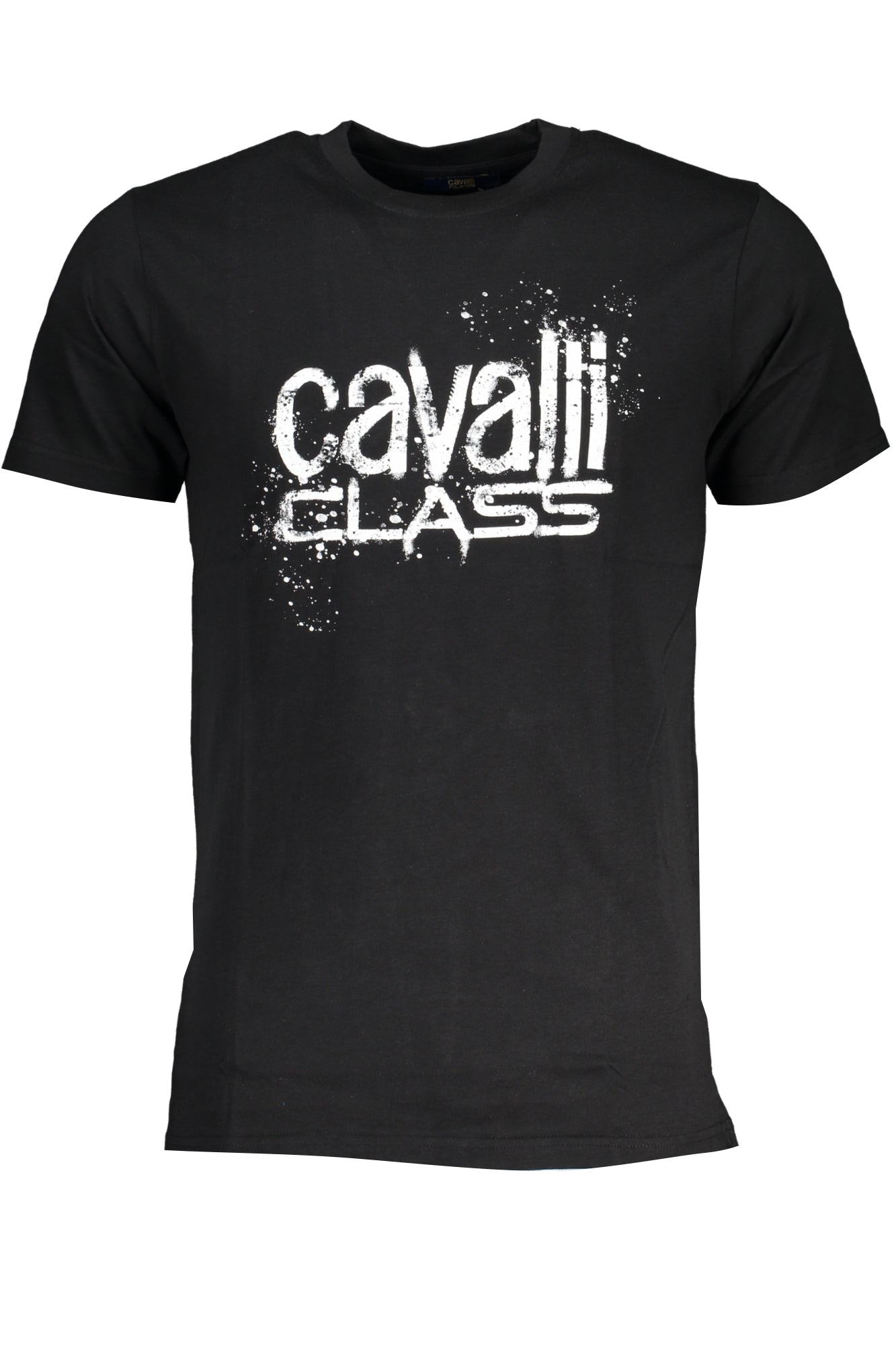 CAMISETA DE MANGA CORTA CAVALLI CLASS PARA HOMBRE NEGRA 